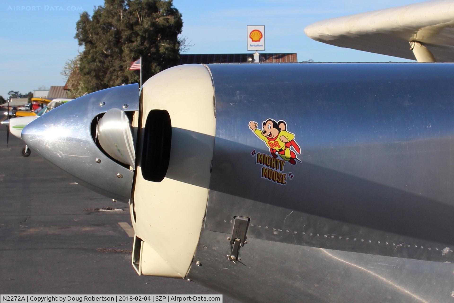 N2272A, 1952 Piper PA-20-135 Pacer C/N 20-911, 1952 Piper PA-20 135 PACER, Lycoming O-290, cowl logo