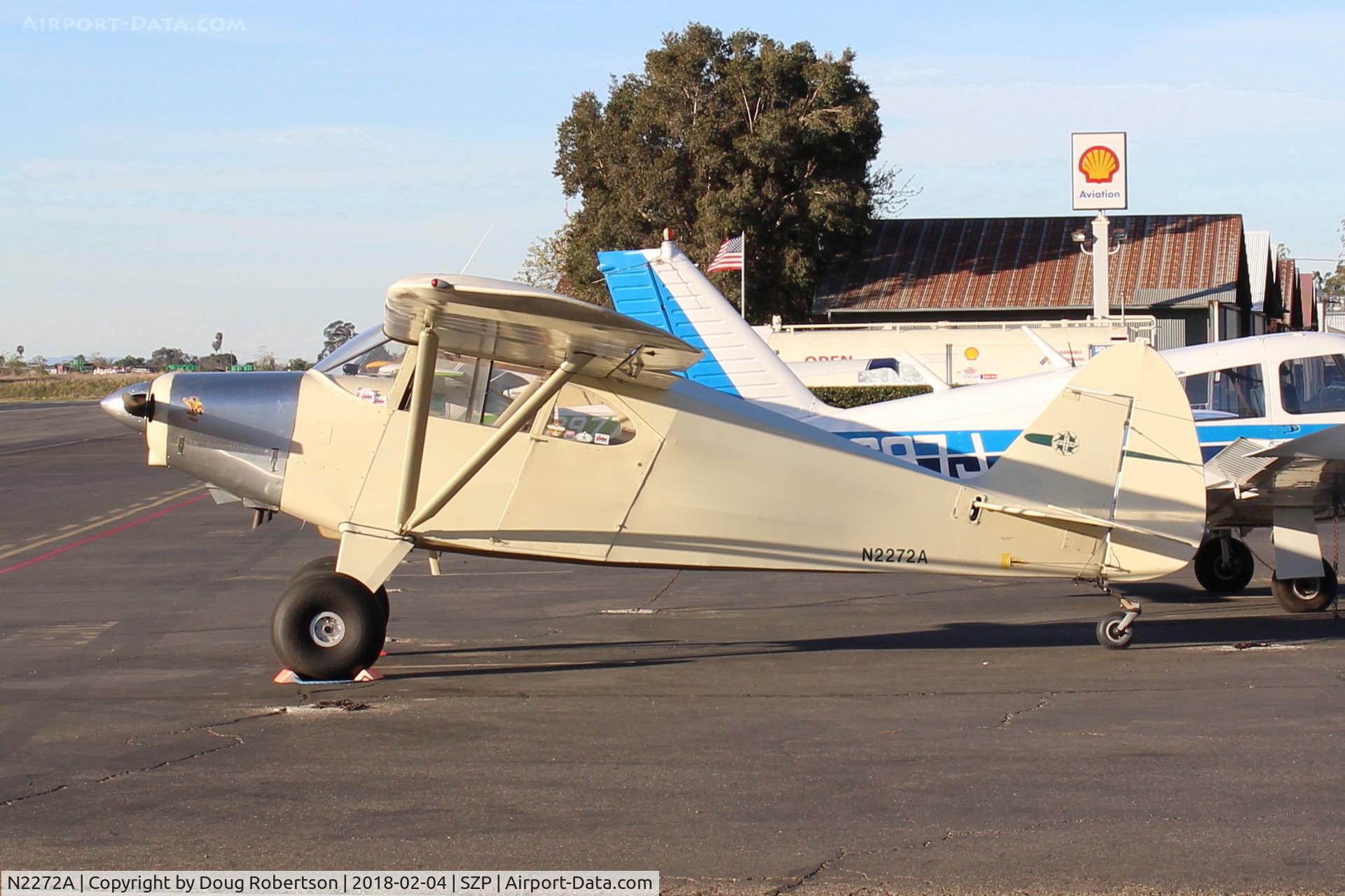 N2272A, 1952 Piper PA-20-135 Pacer C/N 20-911, 1952 Piper PA-20-135 PACER, Lycoming O-290,  on transient ramp