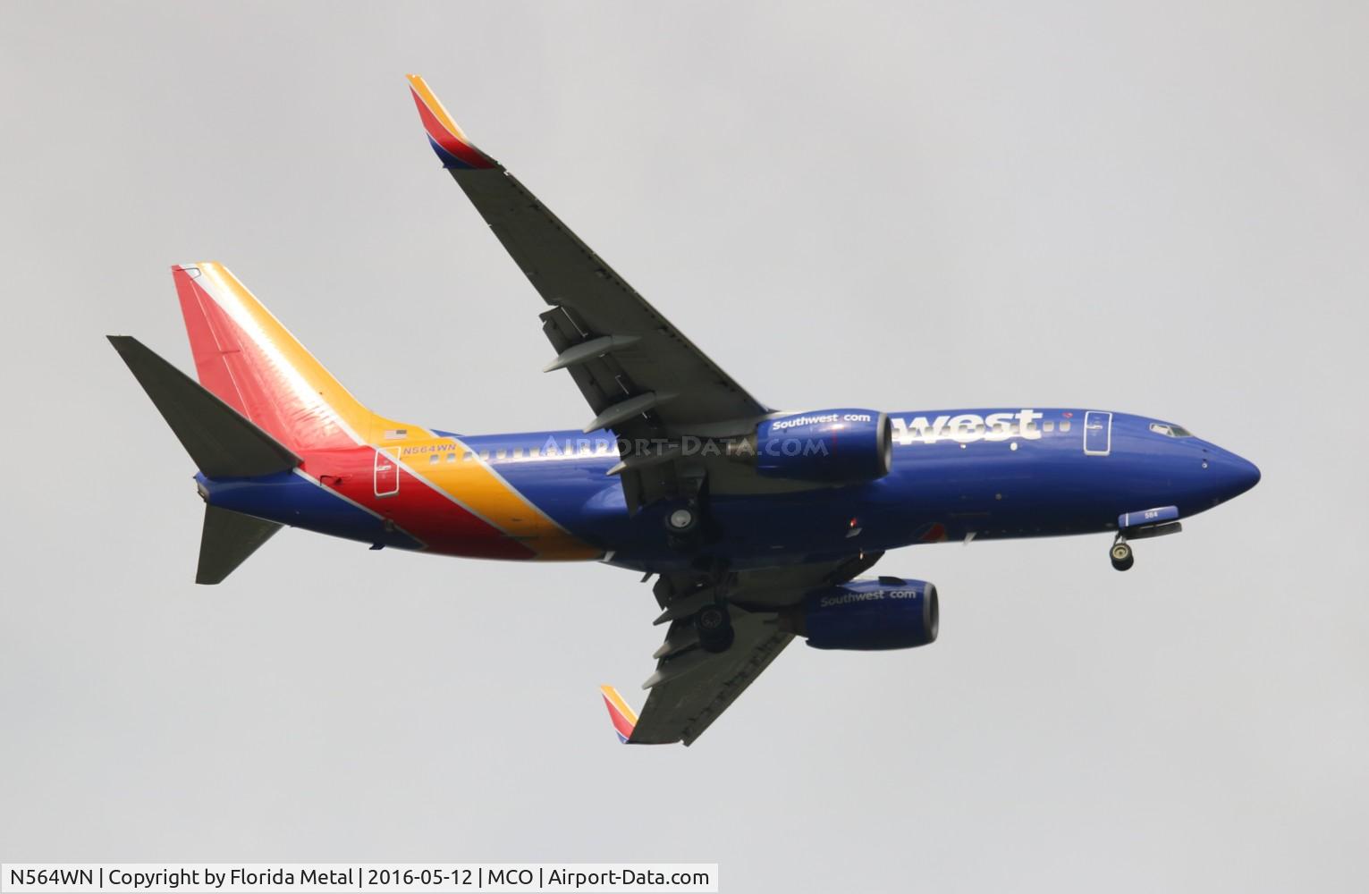 N564WN, 2002 Boeing 737-73V C/N 30244, Southwest