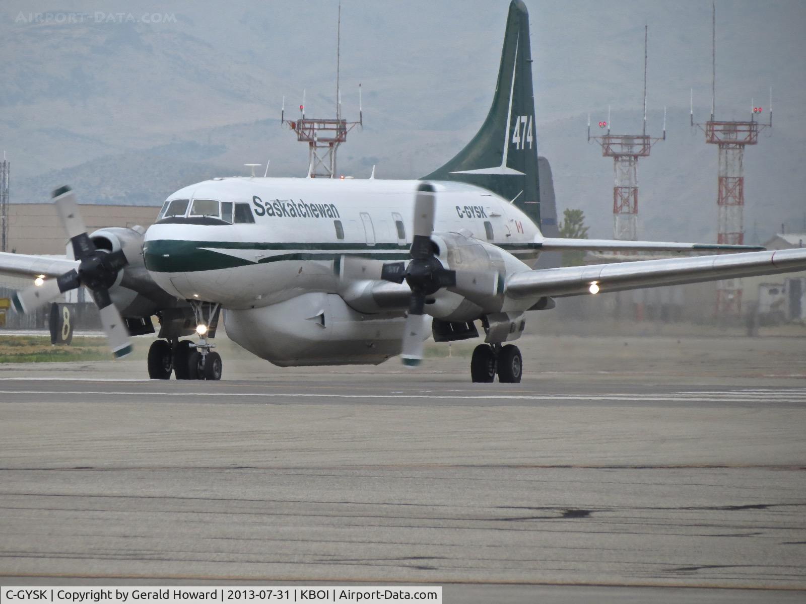 C-GYSK, 1955 Convair VC-131D-CO Samaritan C/N 234, Taxiing to RWY 28R.