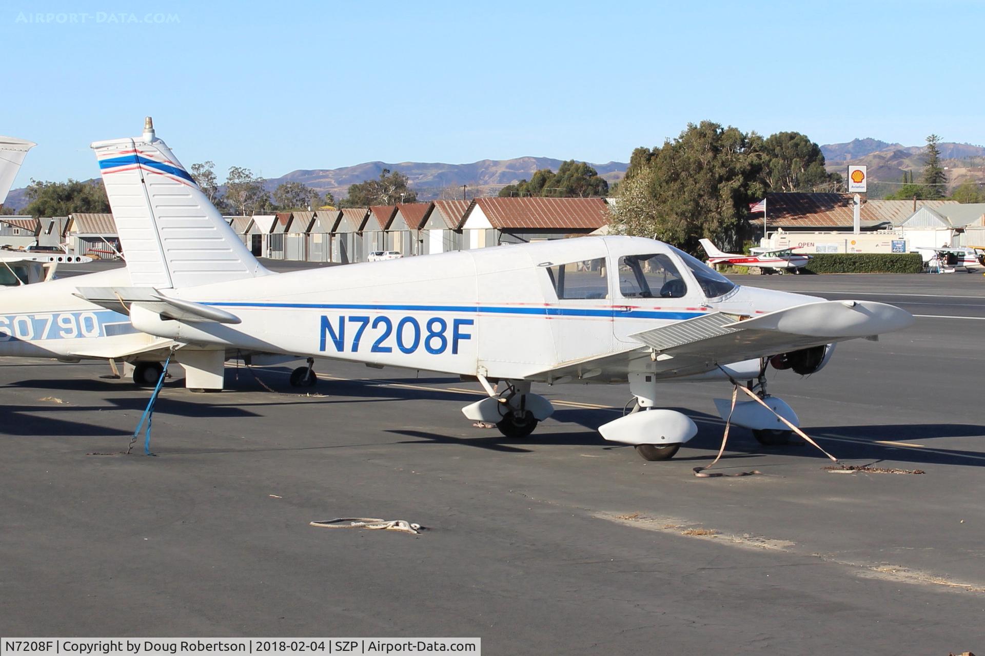 N7208F, 1968 Piper PA-28-140 Cherokee C/N 28-25117, 1968 Piper PA-28-140 CHEROKEE, Lycoming O-320-A2A 150 Hp