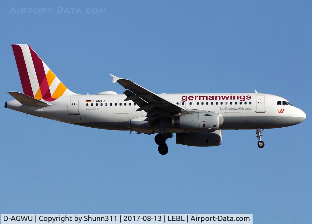 D-AGWU, 2013 Airbus A319-132 C/N 5457, Landing rwy 25R