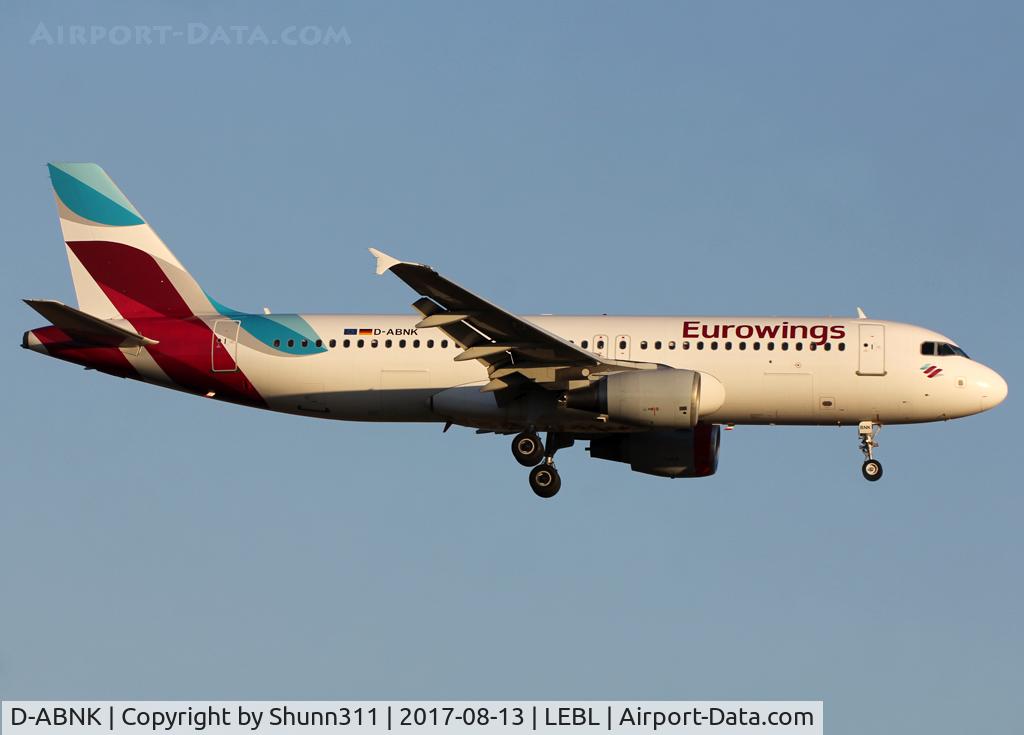 D-ABNK, 2002 Airbus A320-214 C/N 1769, Landing rwy 25R