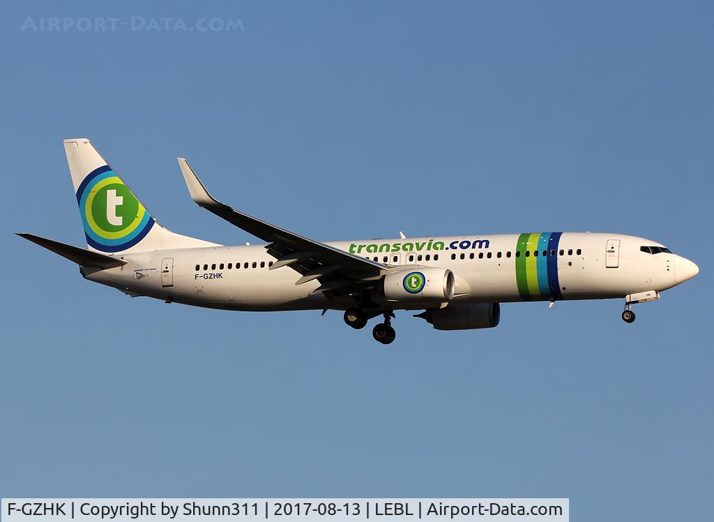F-GZHK, 2014 Boeing 737-8K2 C/N 37790, Landing rwy 25R