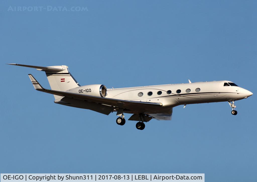 OE-IGO, Gulfstream Aerospace GV-SP (G550) C/N 5434, Landing rwy 25R