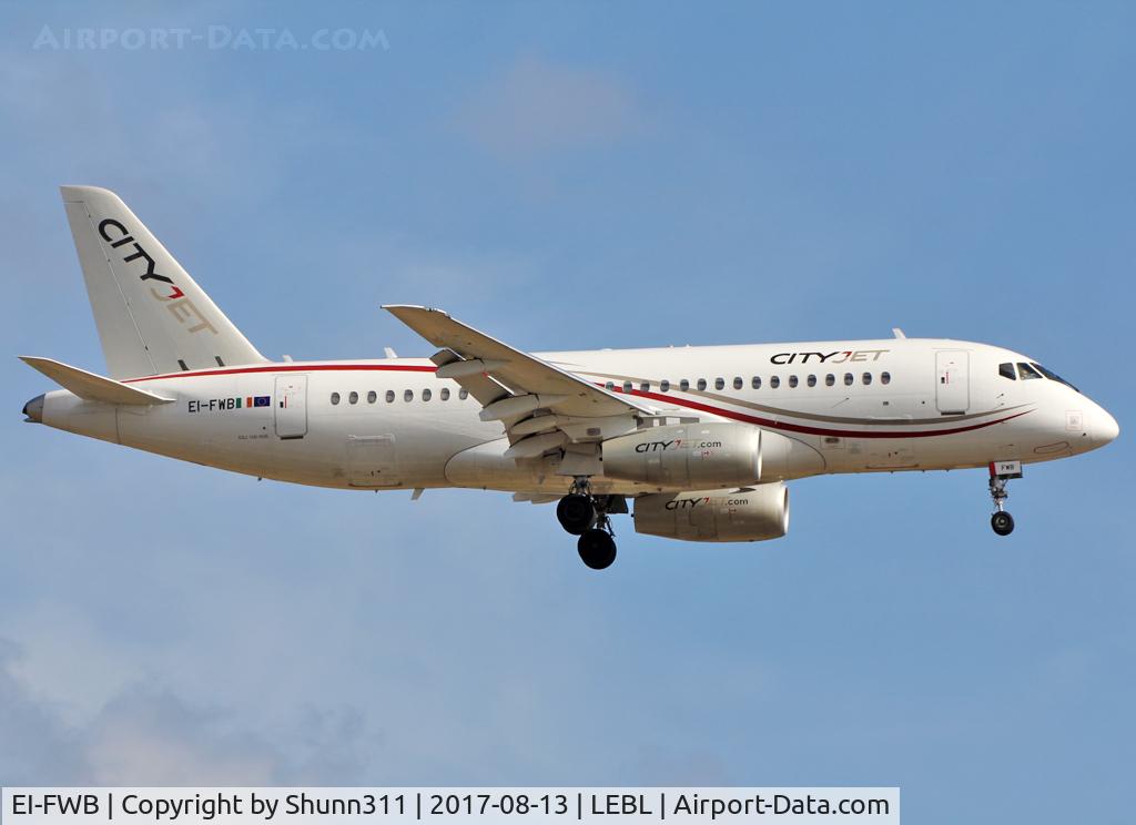 EI-FWB, 2015 Sukhoi Superjet 100-95B C/N 95108, Landing rwy 25R