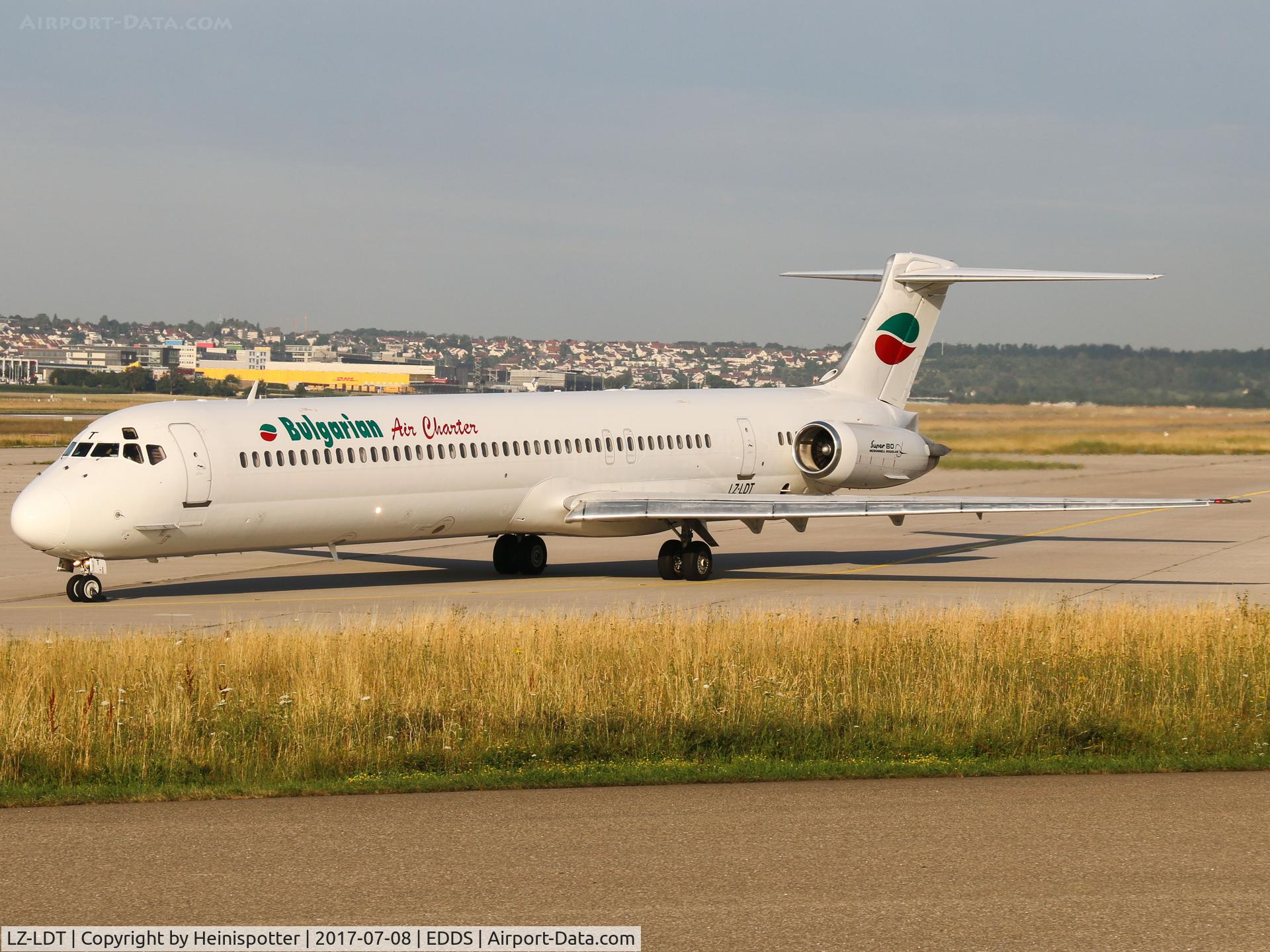 LZ-LDT, 1991 McDonnell Douglas MD-82 (DC-9-82) C/N 53058/1927, LZ-LDT at Stuttgart Airport.