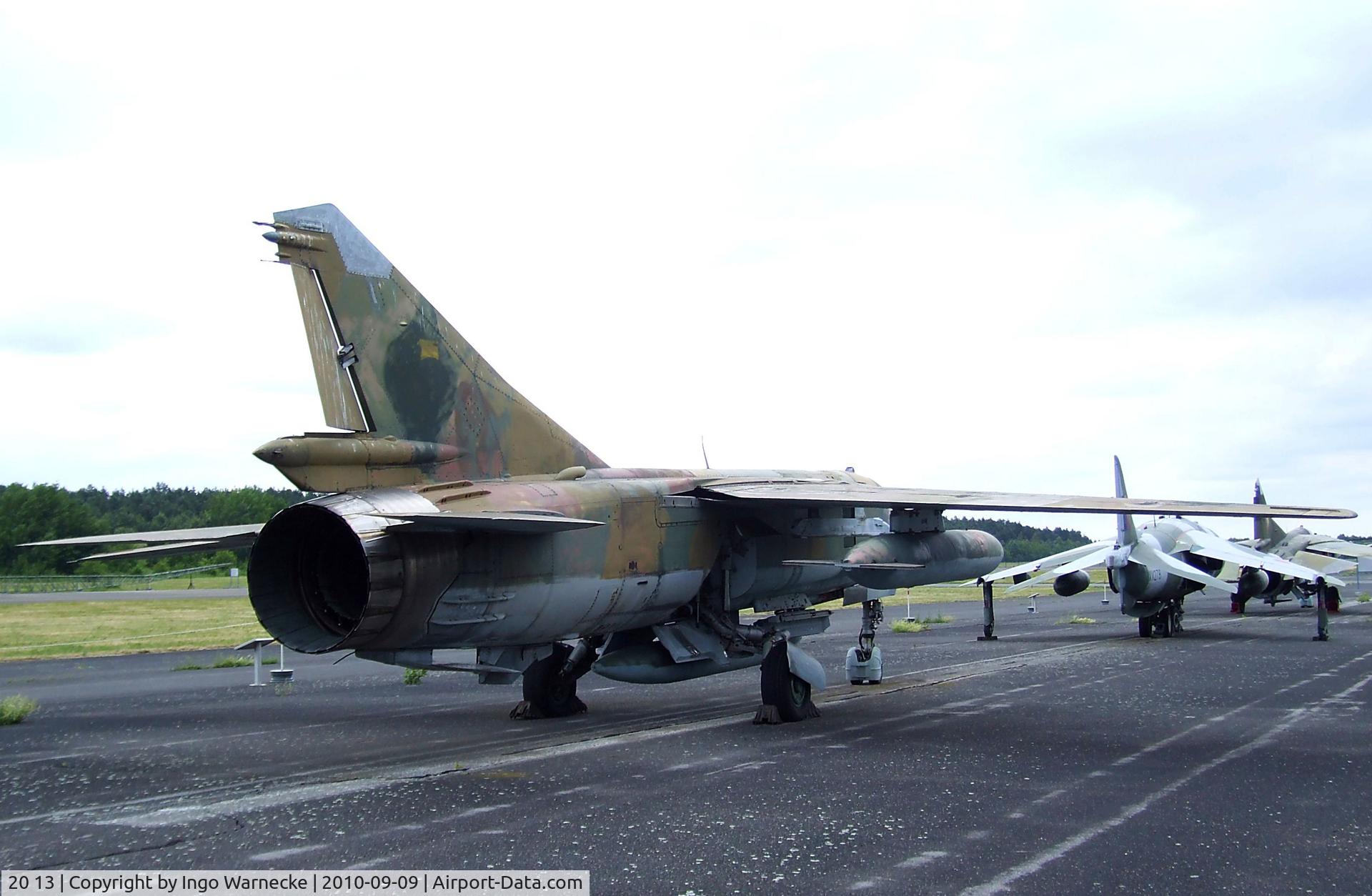 20 13, Mikoyan-Gurevich MiG-23ML C/N 0390324624, Mikoyan i Gurevich MiG-23ML FLOGGER-G at the Luftwaffenmuseum, Berlin-Gatow