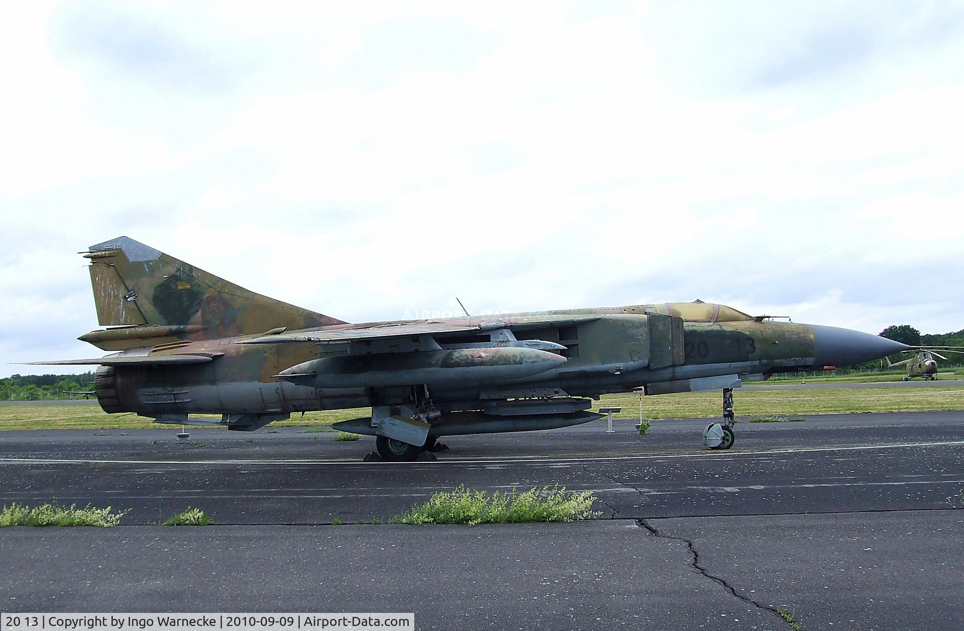 20 13, Mikoyan-Gurevich MiG-23ML C/N 0390324624, Mikoyan i Gurevich MiG-23ML FLOGGER-G at the Luftwaffenmuseum, Berlin-Gatow