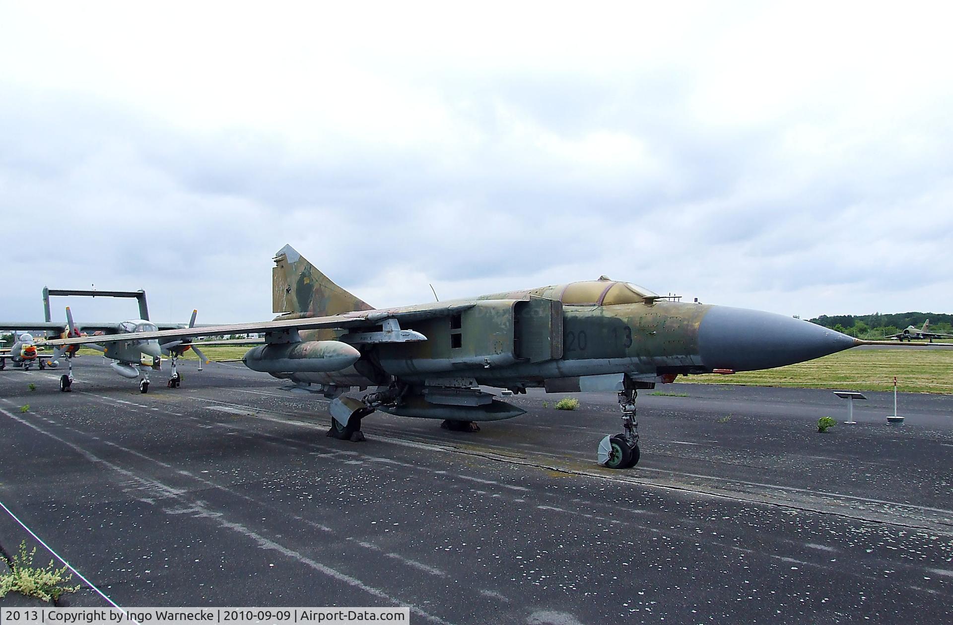 20 13, Mikoyan-Gurevich MiG-23ML C/N 0390324624, Mikoyan i Gurevich MiG-23ML FLOGGER-G at the Luftwaffenmuseum, Berlin-Gatow
