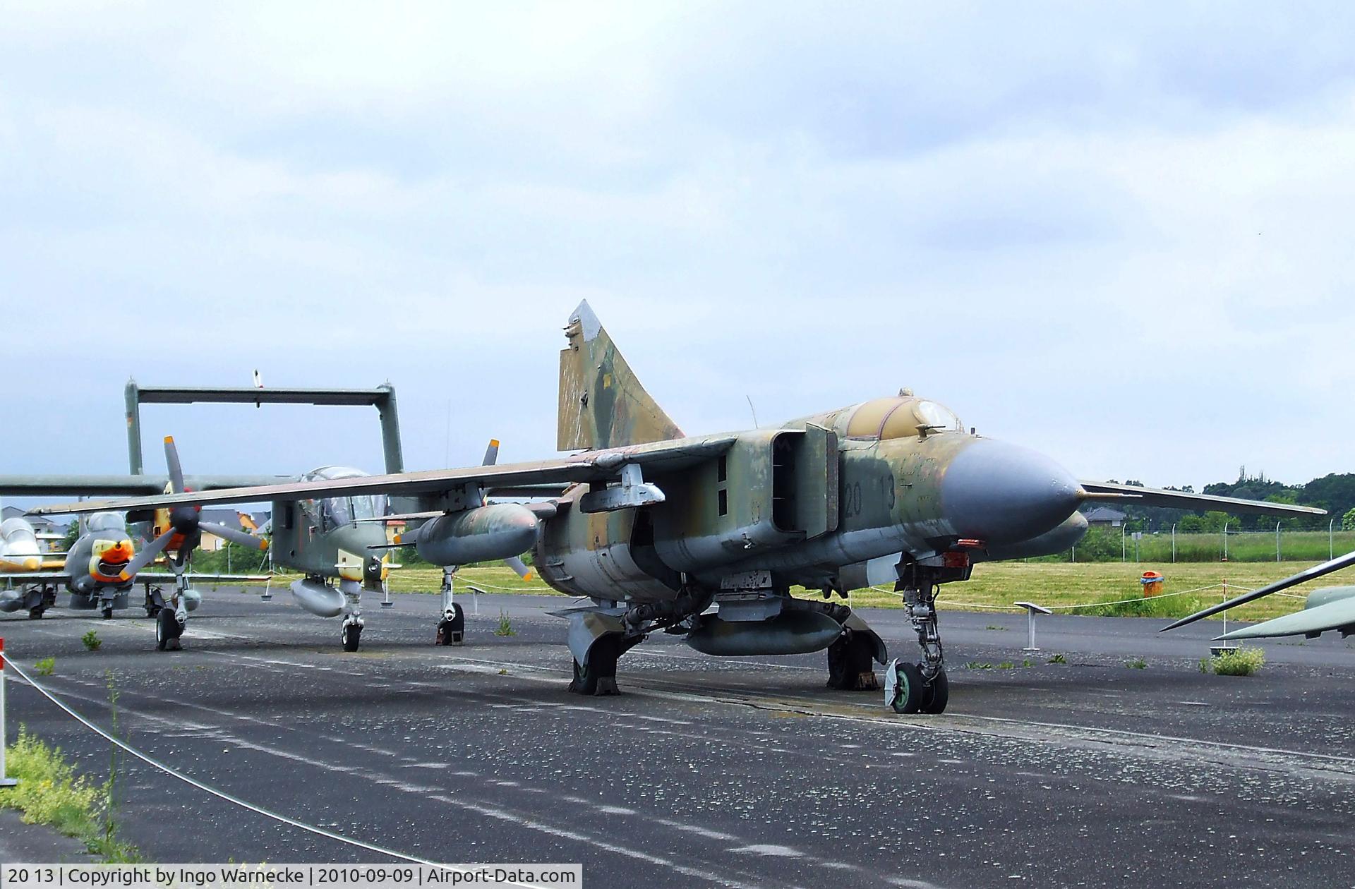 20 13, Mikoyan-Gurevich MiG-23ML C/N 0390324624, Mikoyan i Gurevich MiG-23ML FLOGGER-G at the Luftwaffenmuseum, Berlin-Gatow