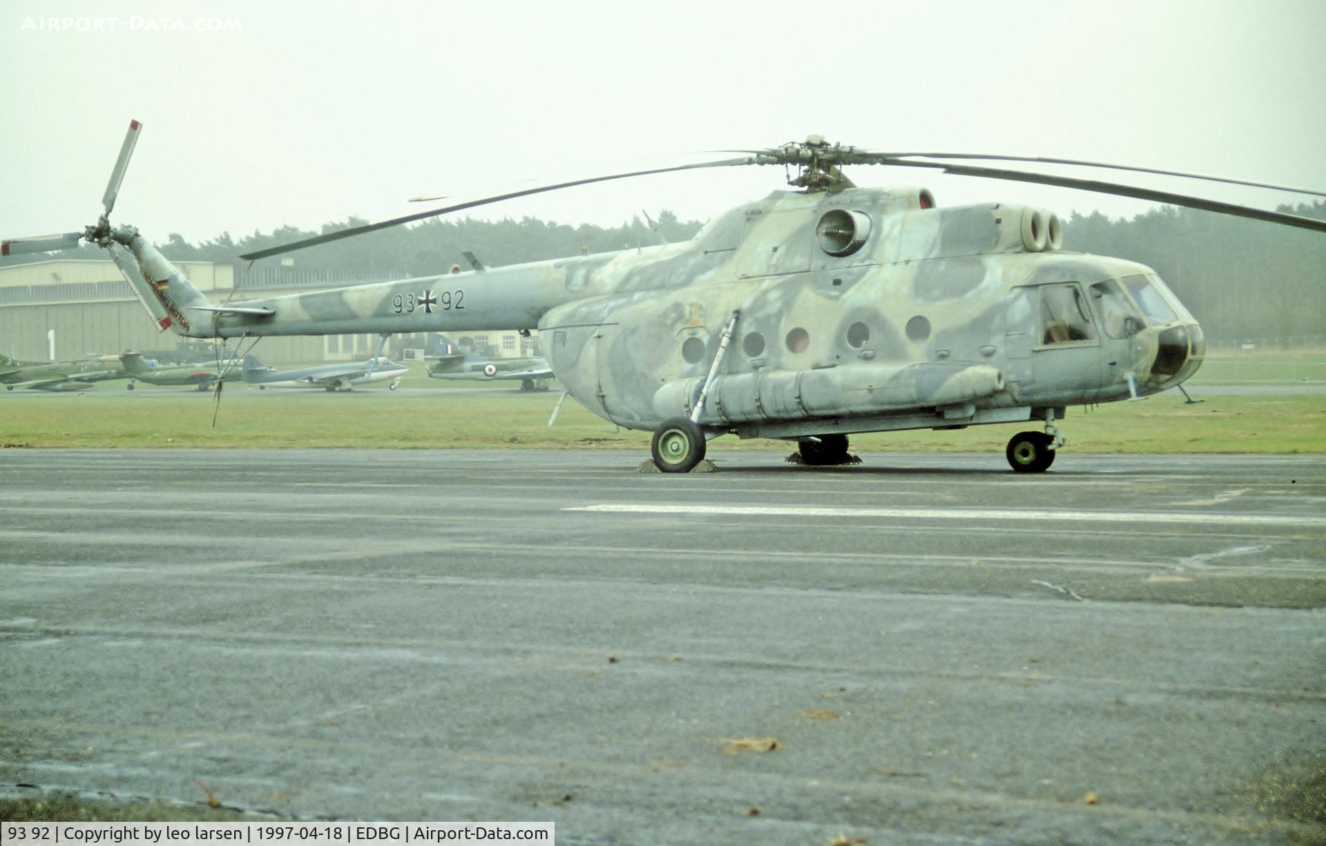 93 92, 1983 Mil Mi-9 C/N 340006, Gatow museum 18.4.1997