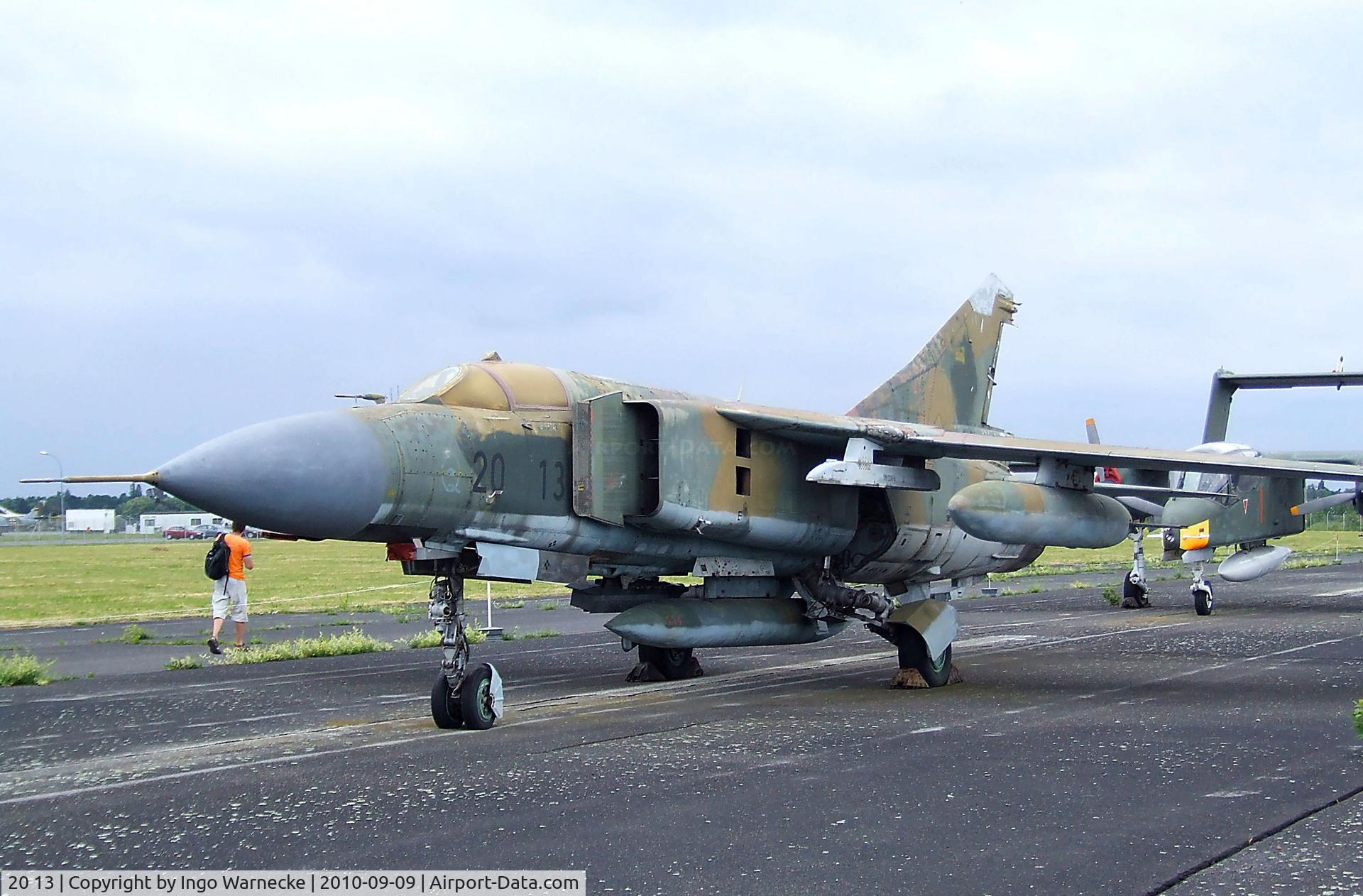 20 13, Mikoyan-Gurevich MiG-23ML C/N 0390324624, Mikoyan i Gurevich MiG-23ML FLOGGER-G at the Luftwaffenmuseum, Berlin-Gatow
