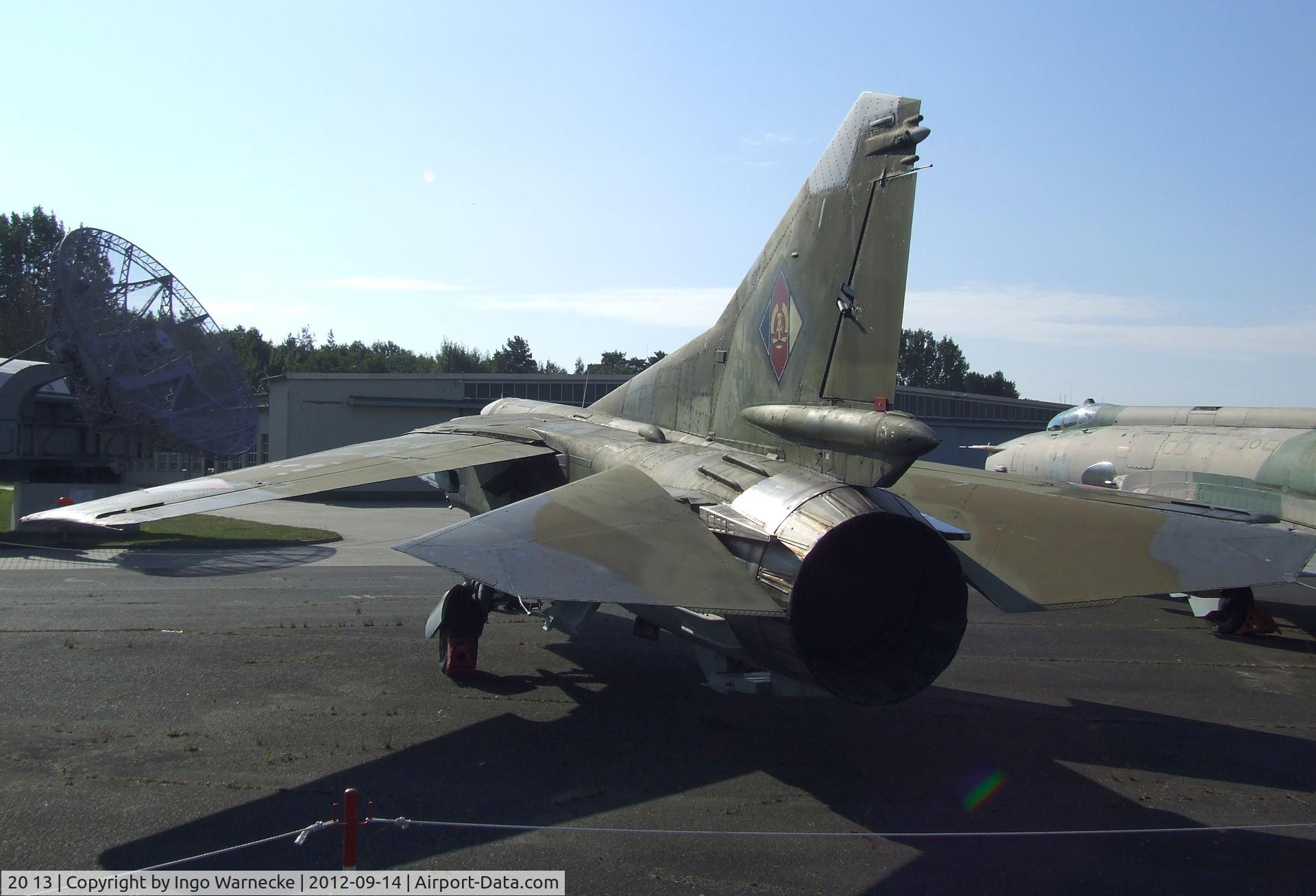 20 13, Mikoyan-Gurevich MiG-23ML C/N 0390324624, Mikoyan i Gurevich MiG-23ML FLOGGER-G at the Luftwaffenmuseum, Berlin-Gatow