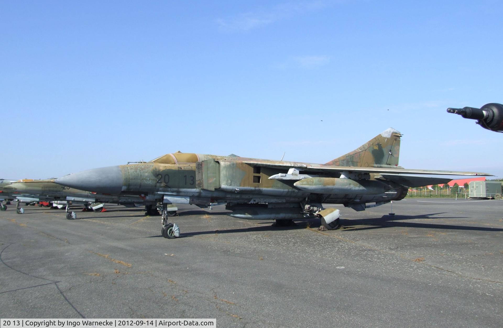 20 13, Mikoyan-Gurevich MiG-23ML C/N 0390324624, Mikoyan i Gurevich MiG-23ML FLOGGER-G at the Luftwaffenmuseum, Berlin-Gatow