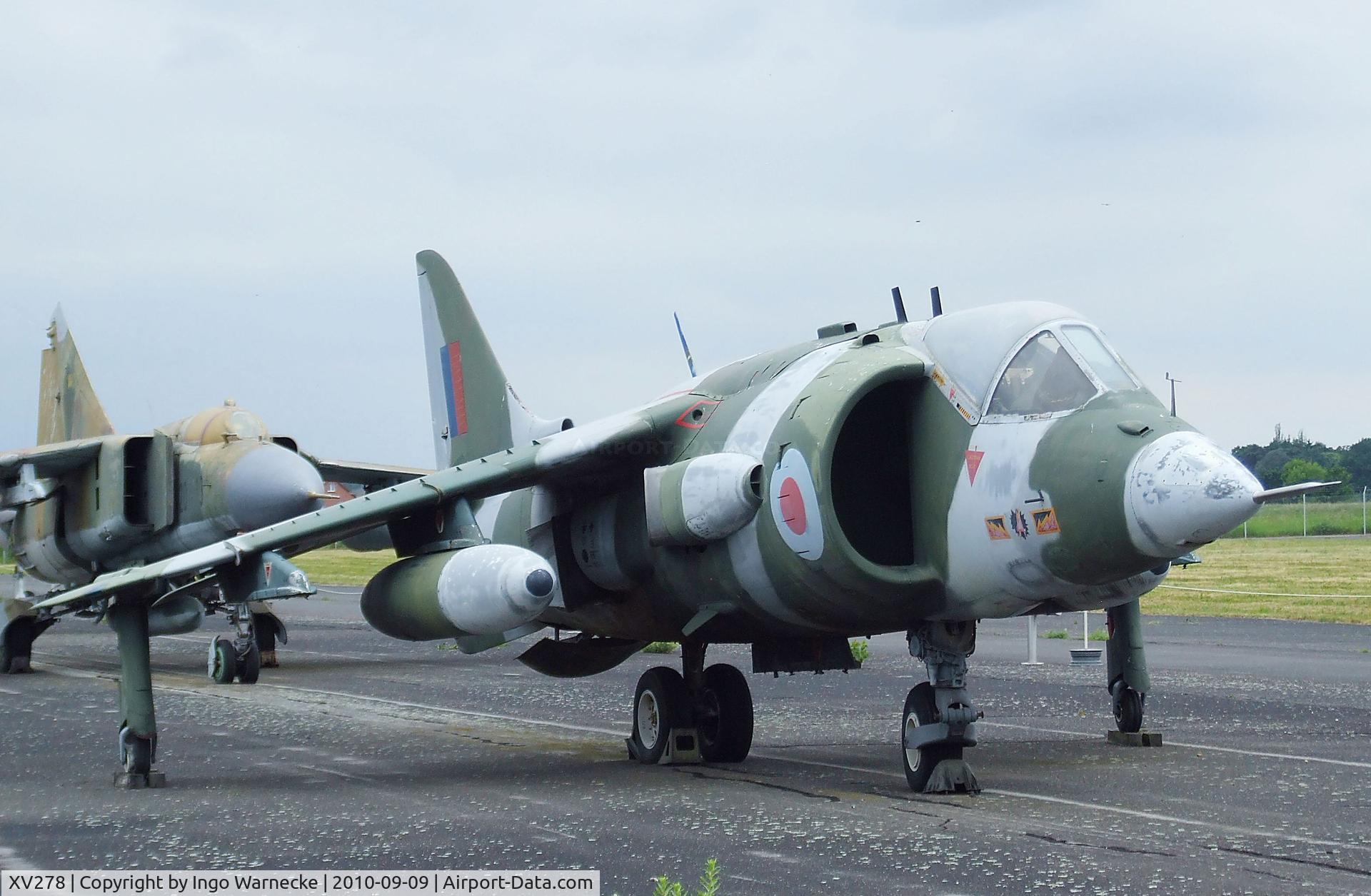 XV278, 1966 Hawker Siddeley Harrier GR.1 C/N Not found XV278, Hawker Siddeley Harrier GR1 at the Luftwaffenmuseum, Berlin-Gatow