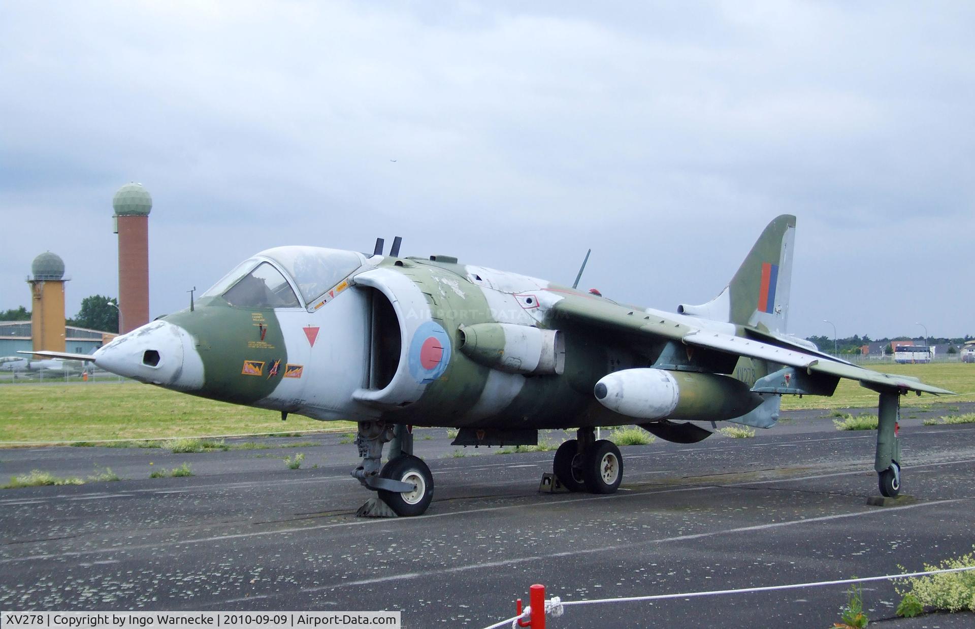 XV278, 1966 Hawker Siddeley Harrier GR.1 C/N Not found XV278, Hawker Siddeley Harrier GR1 at the Luftwaffenmuseum, Berlin-Gatow