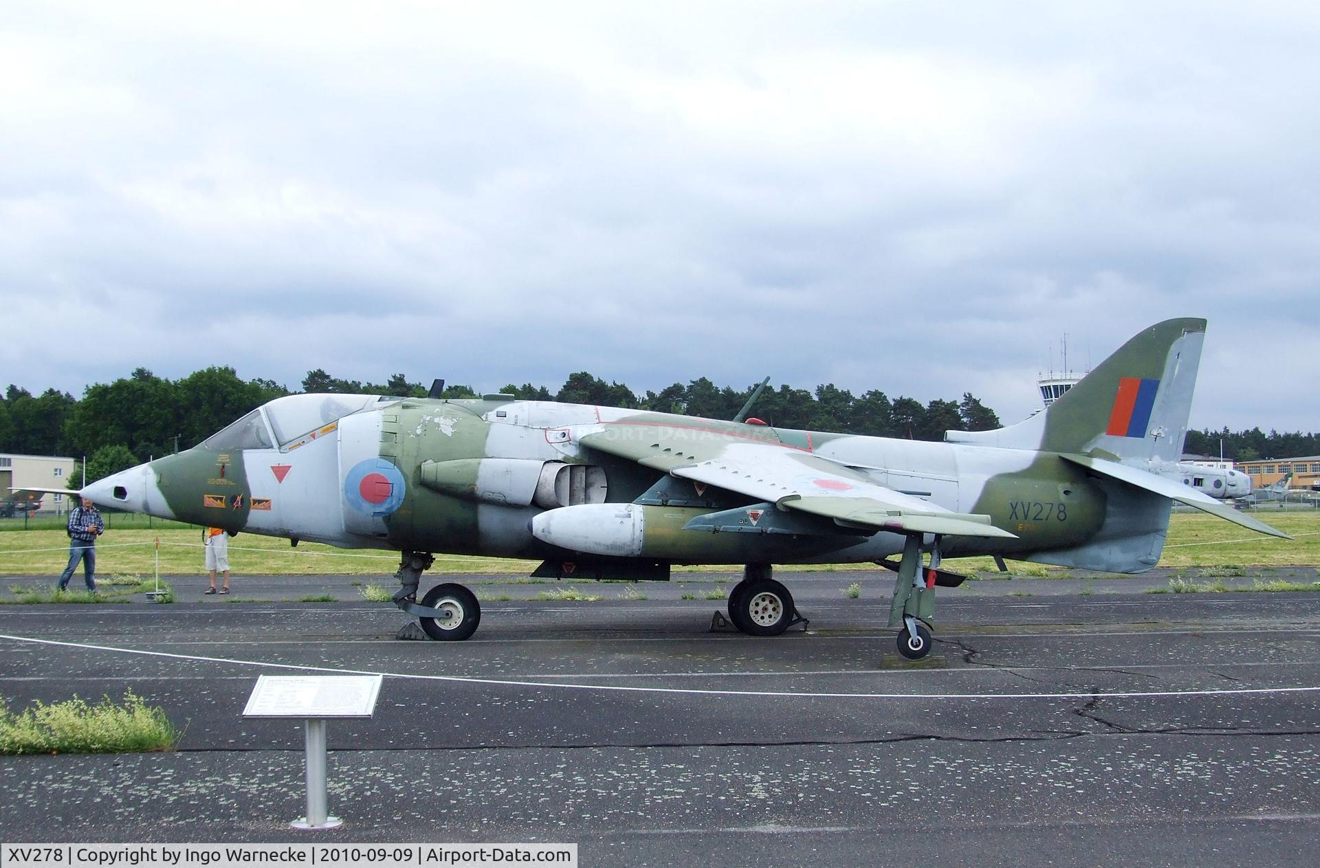 XV278, 1966 Hawker Siddeley Harrier GR.1 C/N Not found XV278, Hawker Siddeley Harrier GR1 at the Luftwaffenmuseum, Berlin-Gatow