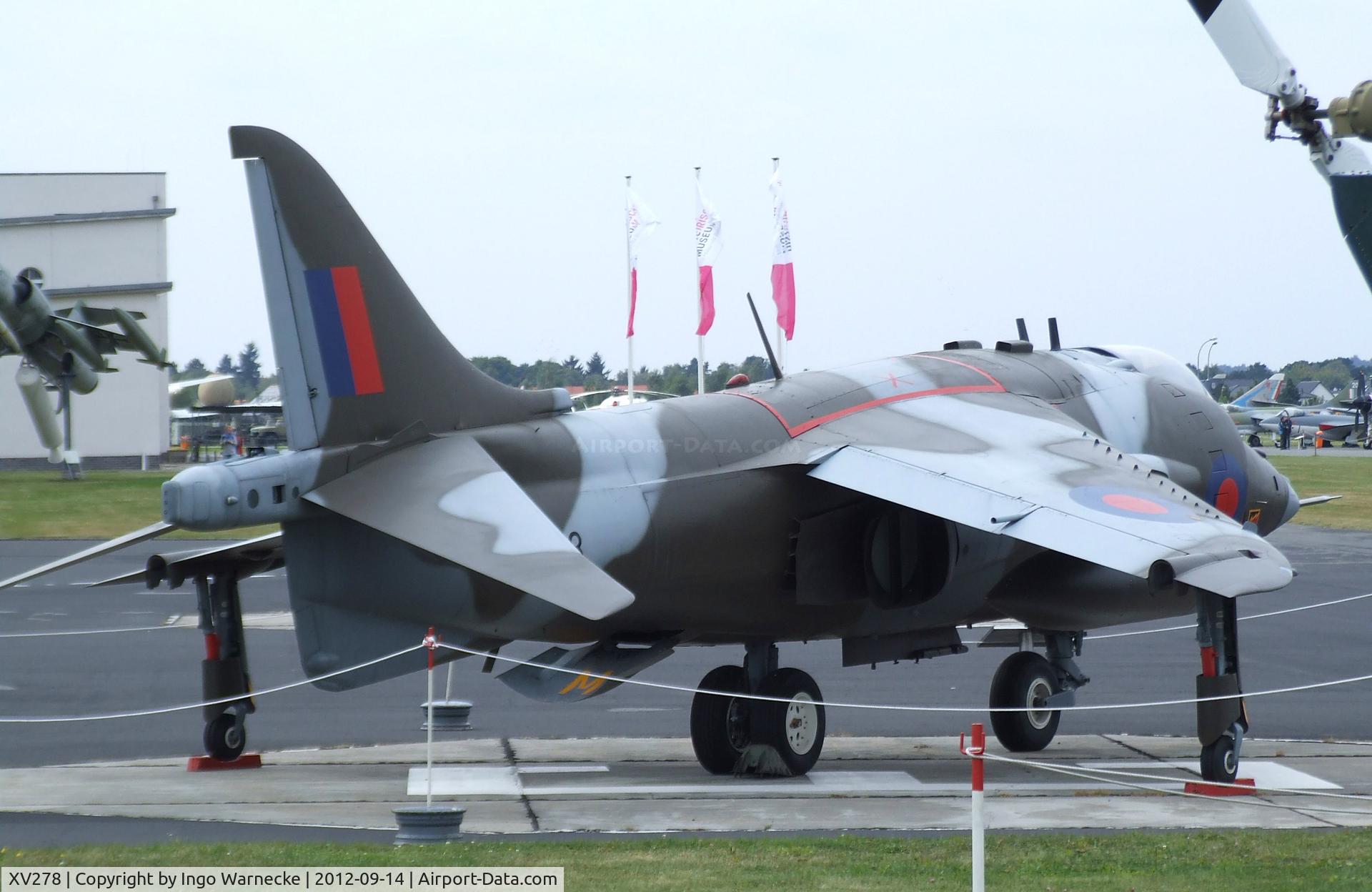 XV278, 1966 Hawker Siddeley Harrier GR.1 C/N Not found XV278, Hawker Siddeley Harrier GR1 at the Luftwaffenmuseum, Berlin-Gatow