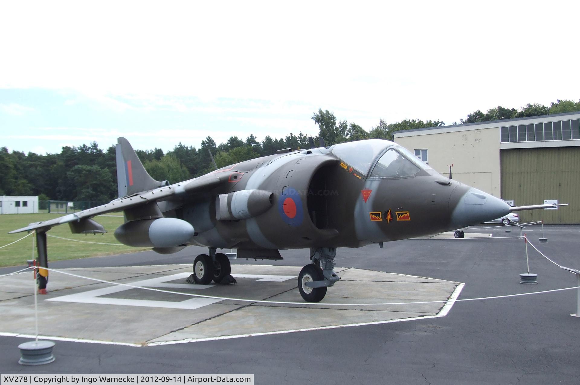 XV278, 1966 Hawker Siddeley Harrier GR.1 C/N Not found XV278, Hawker Siddeley Harrier GR1 at the Luftwaffenmuseum, Berlin-Gatow