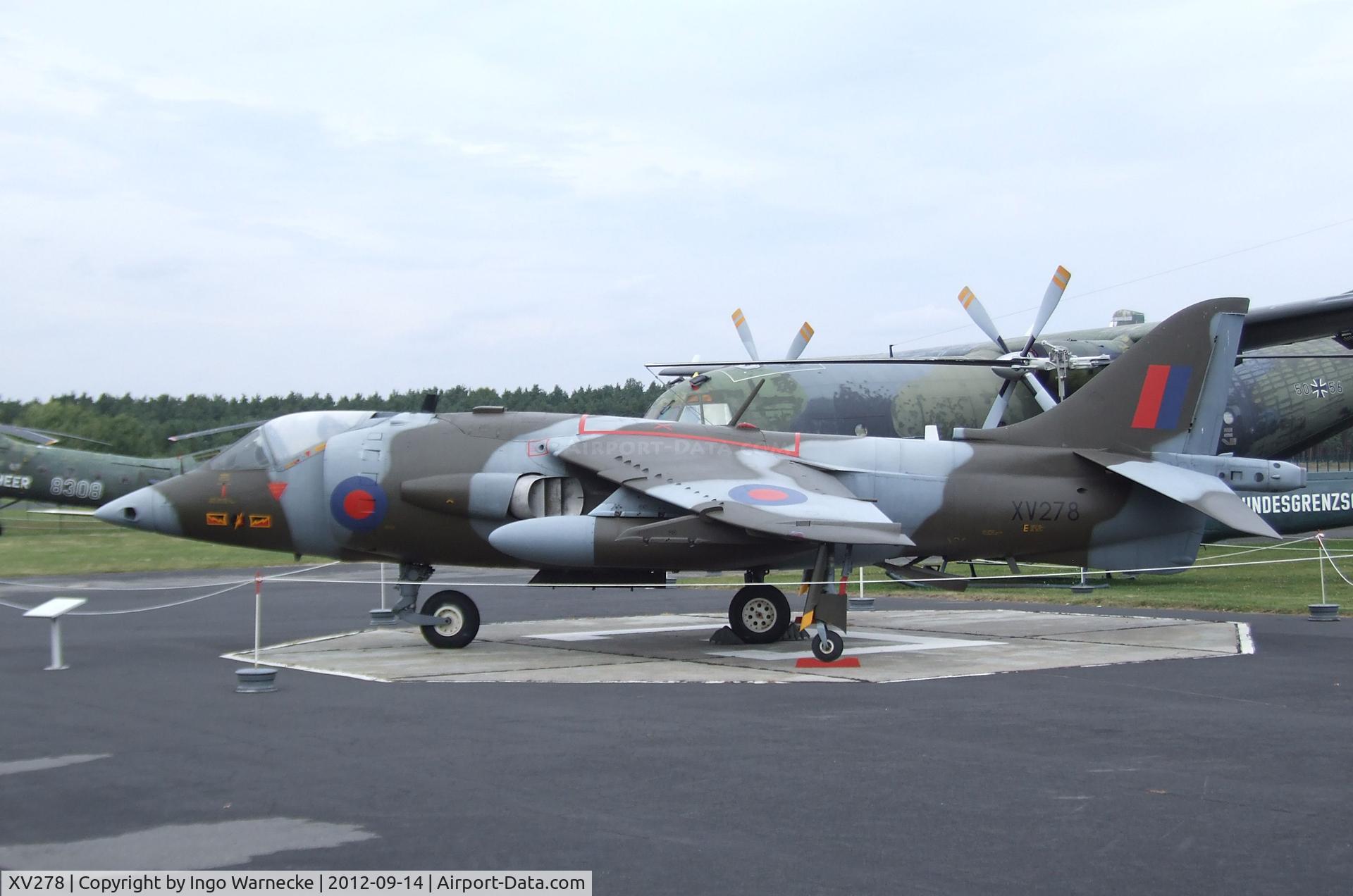 XV278, 1966 Hawker Siddeley Harrier GR.1 C/N Not found XV278, Hawker Siddeley Harrier GR1 at the Luftwaffenmuseum, Berlin-Gatow
