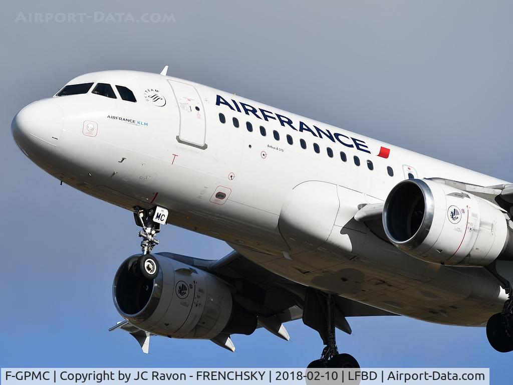 F-GPMC, 1996 Airbus A319-113 C/N 608, landing runway 23