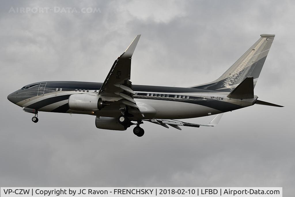 VP-CZW, 2013 Boeing 737-7JW C/N 38408, Tigerlily