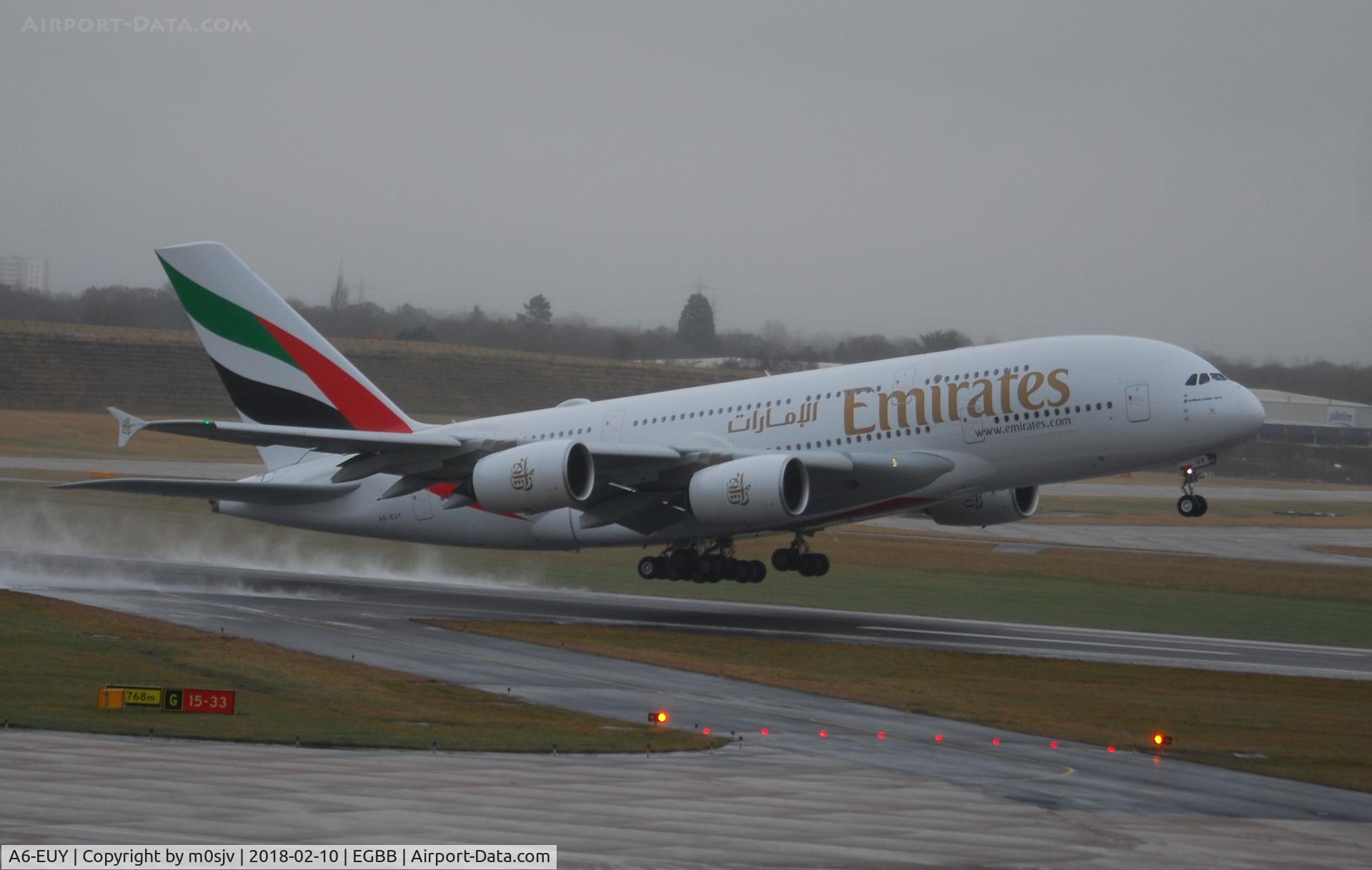 A6-EUY, 2017 Airbus A380-842 C/N 242, From Freeport carpark