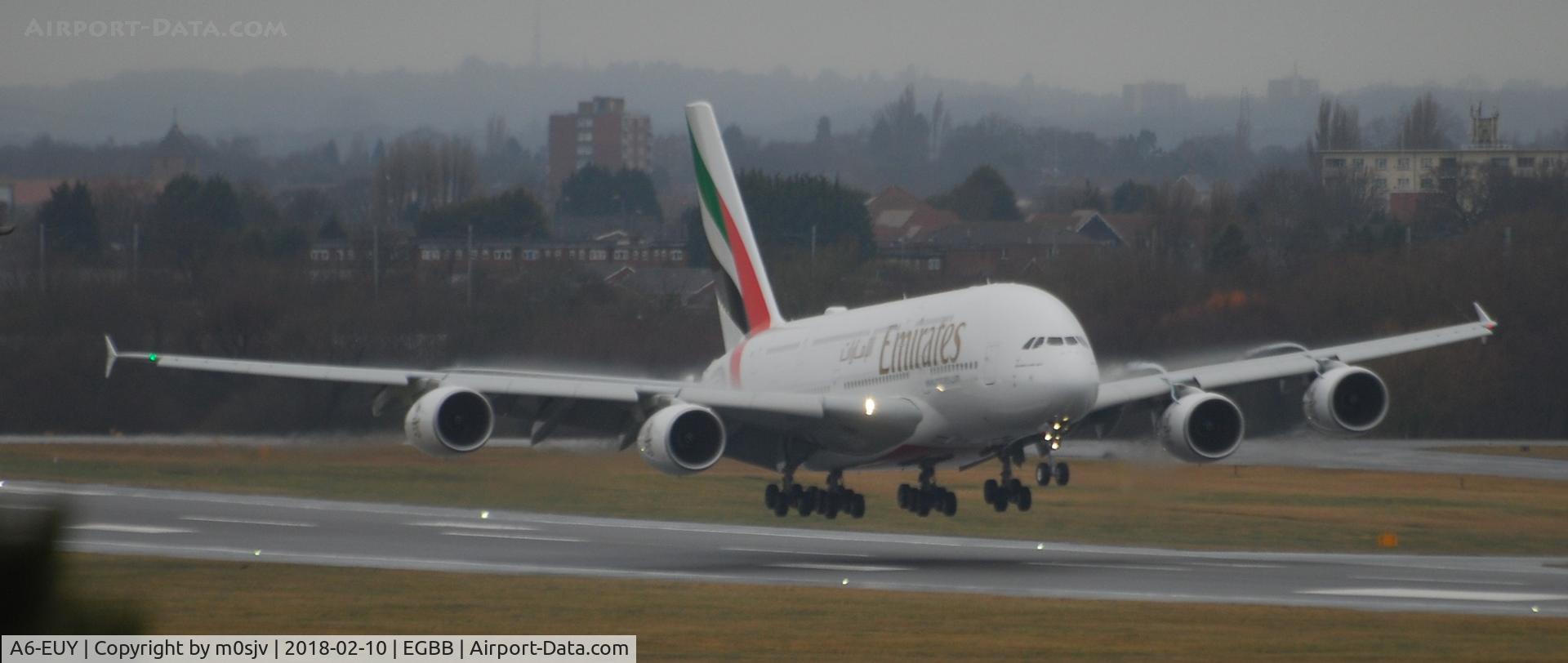 A6-EUY, 2017 Airbus A380-842 C/N 242, From Freeport carpark