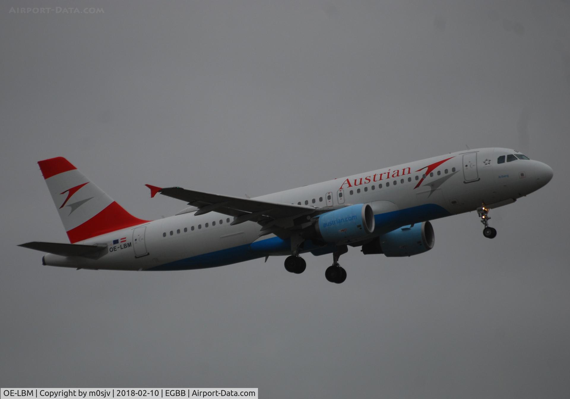 OE-LBM, 2001 Airbus A320-214 C/N 1504, From Freeport carpark