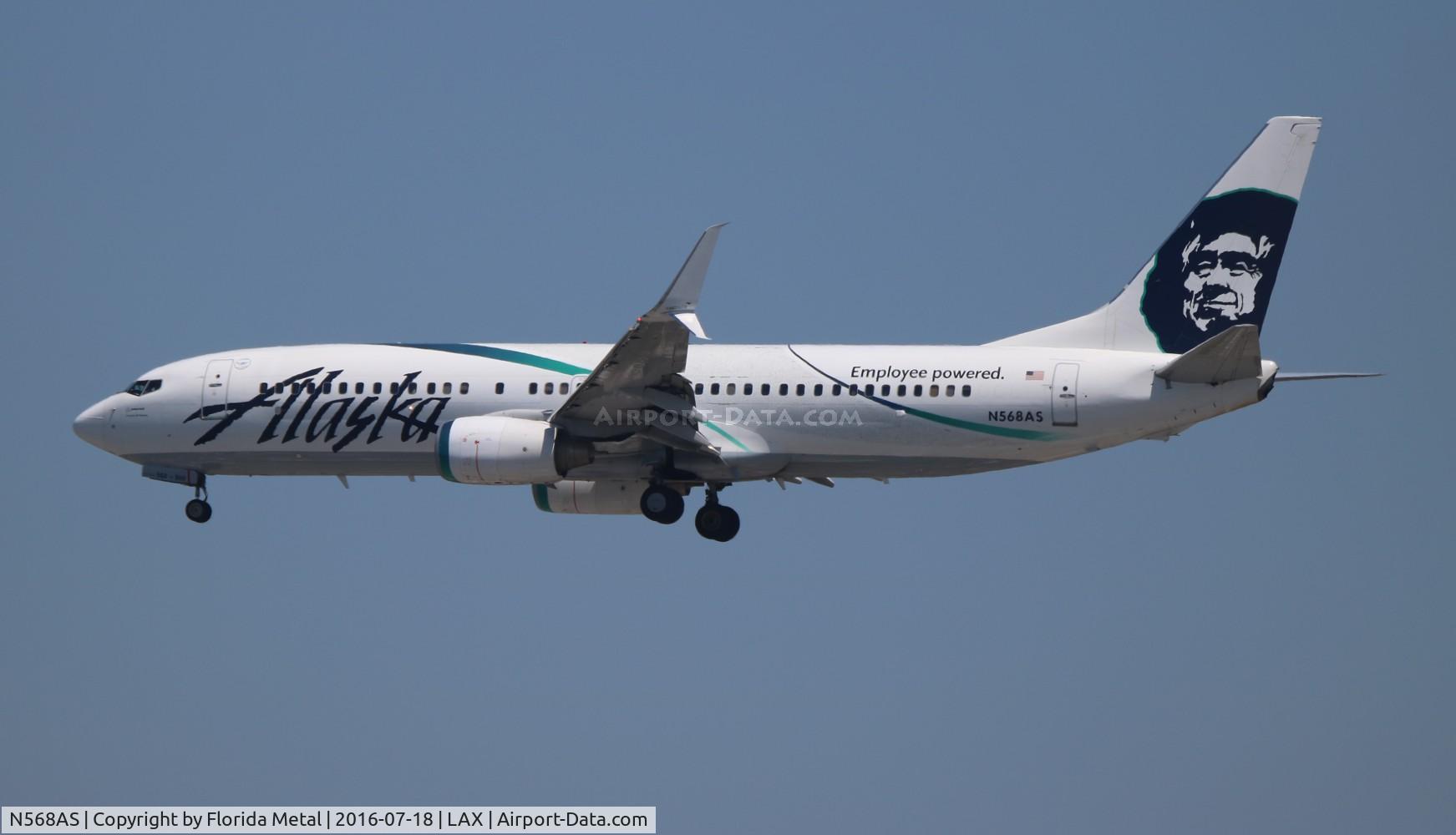 N568AS, 2007 Boeing 737-890 C/N 35183, Alaska Employee Powered