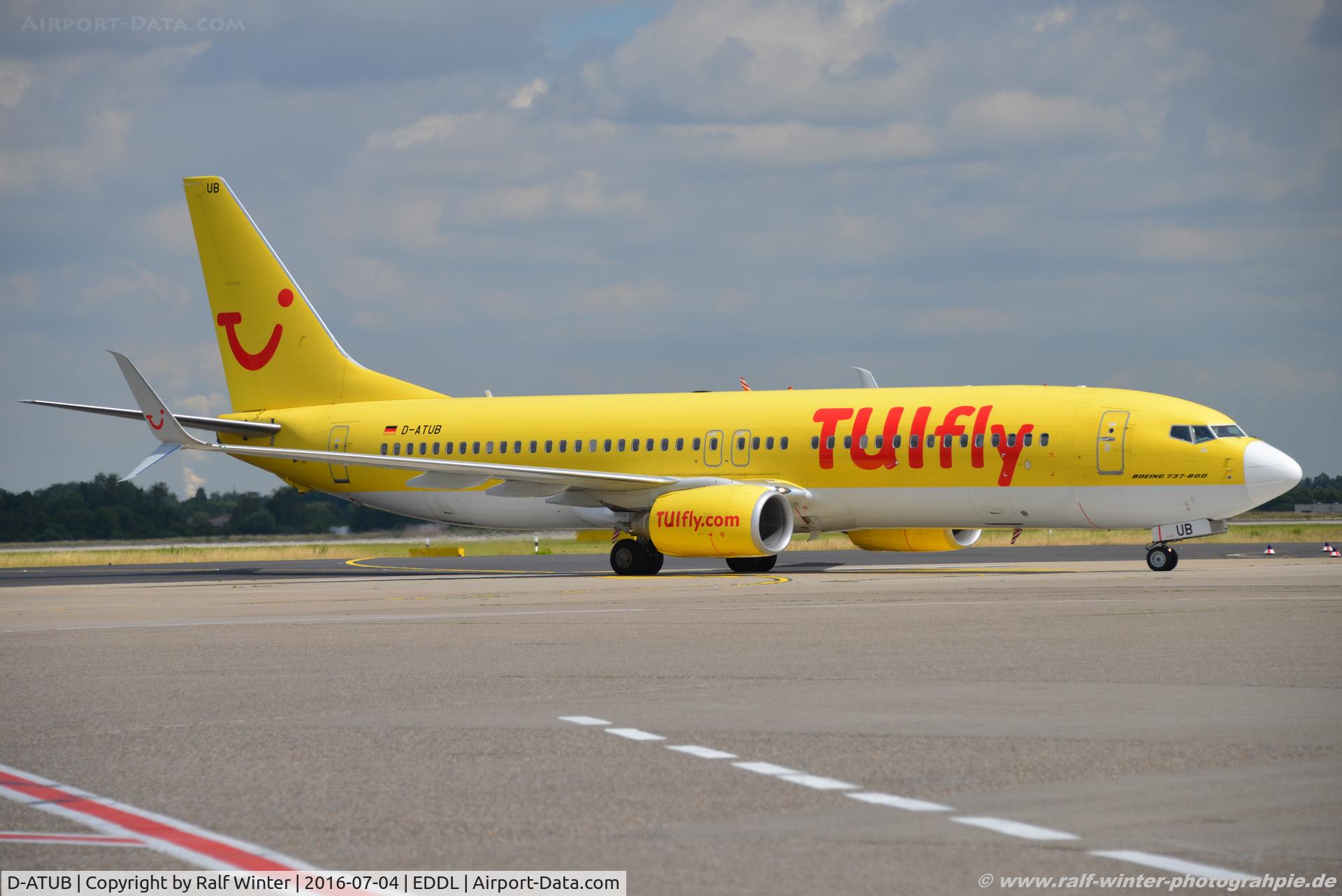 D-ATUB, 2010 Boeing 737-8K5 C/N 37247, Boeing 737-8K5(W) - X3 TUI TUIfly - 37247 - D-ATUB - 04.07.2016 - DUS