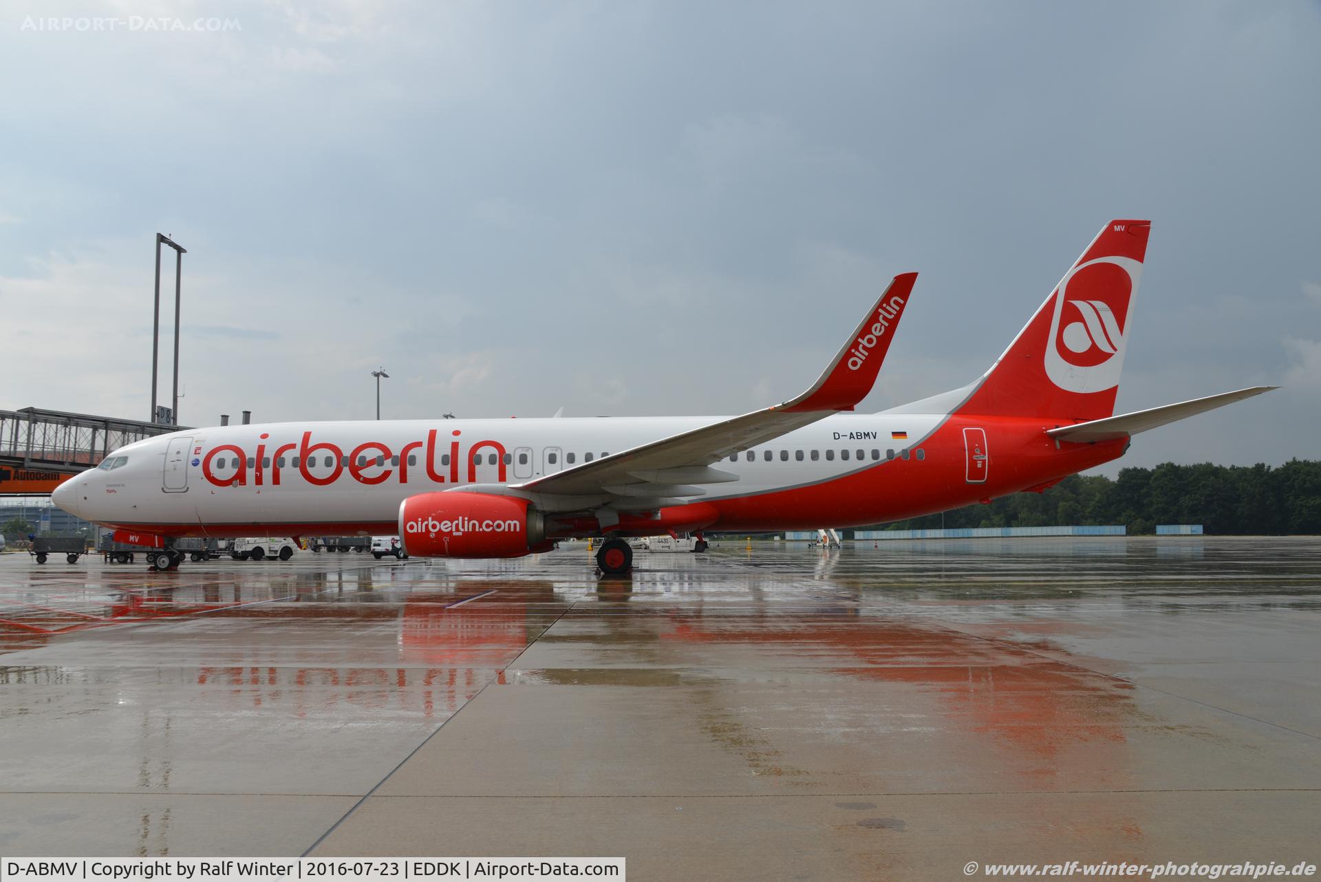 D-ABMV, 2013 Boeing 737-86J C/N 37785, Boeing 737-86J(W) - HG NLY Niki opby TUIfly Air Berlin colors - 37785 - D-ABMV - 23.07.2016 - CGN
