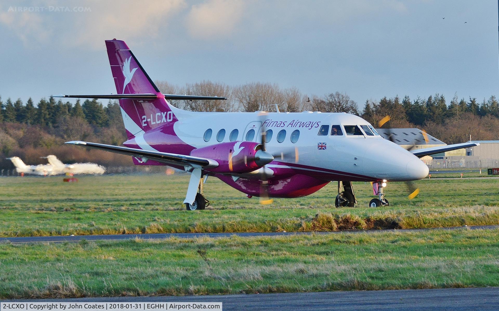 2-LCXO, 1987 British Aerospace BAe-3102 Jetstream 31 C/N 772, Just repainted for Firnas Airways