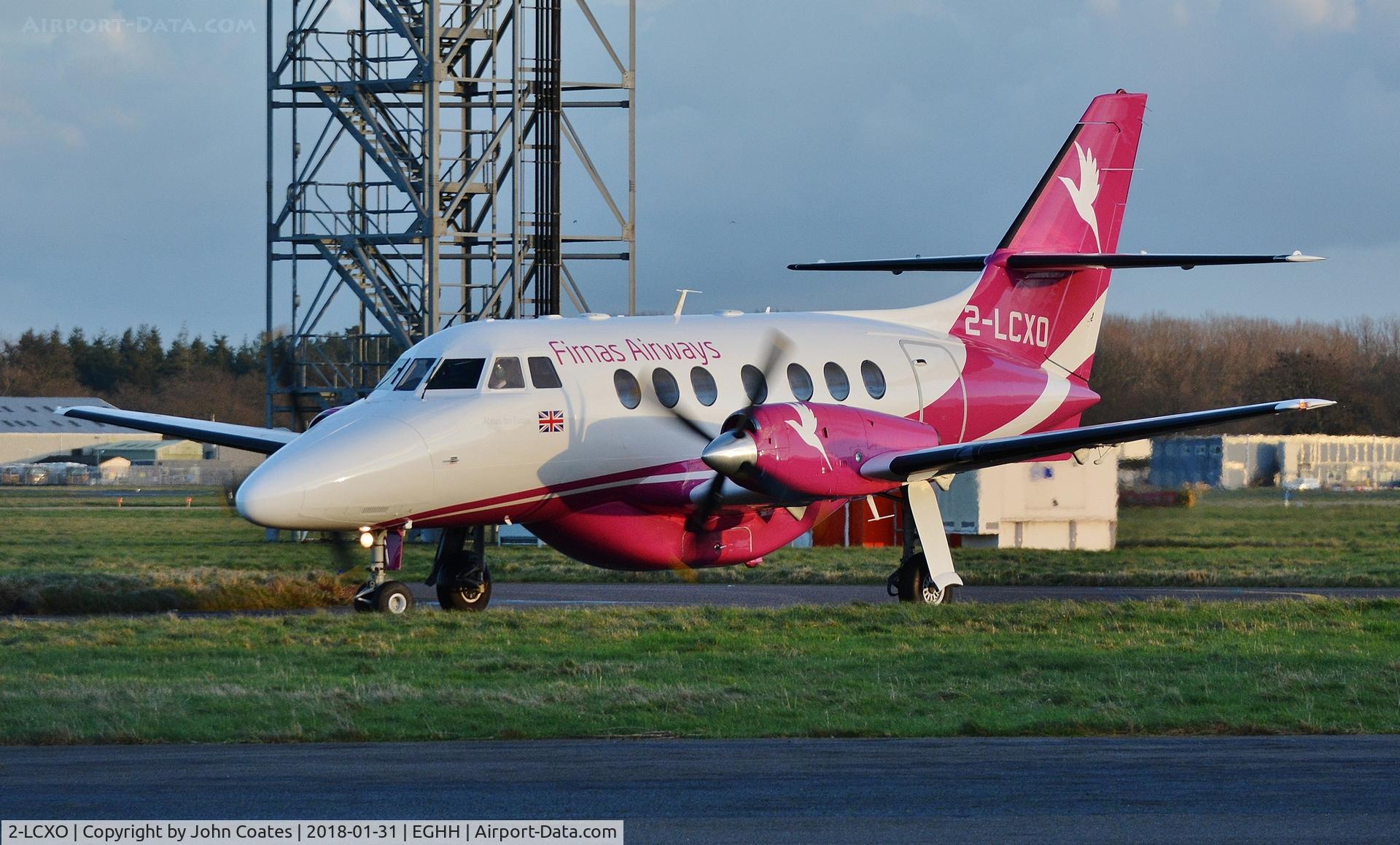 2-LCXO, 1987 British Aerospace BAe-3102 Jetstream 31 C/N 772, Just repainted to Firnas Airways livery