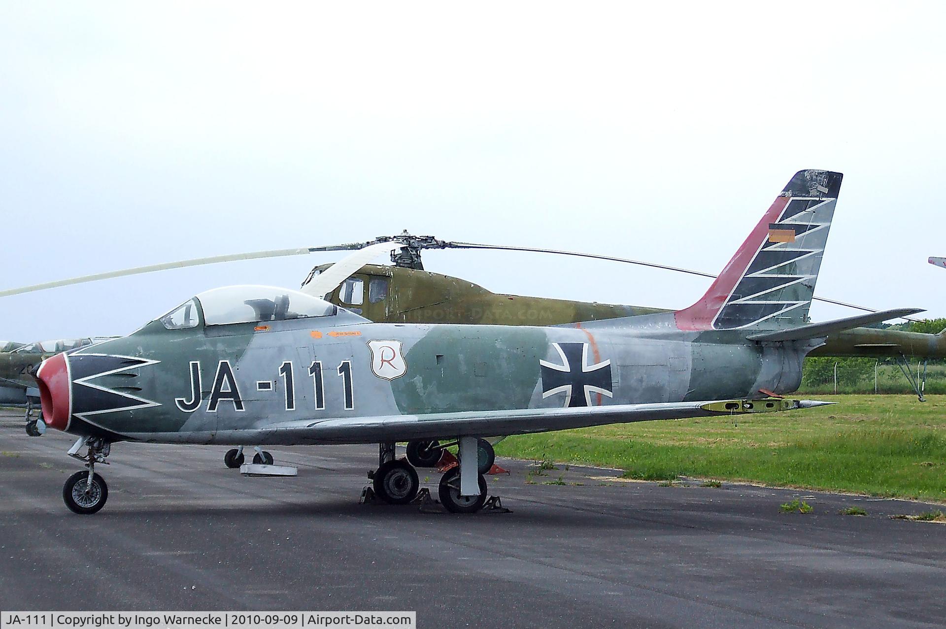 JA-111, Canadair CL-13B Sabre Mk.6 C/N S6-1625, Canadair CL-13B Sabre Mk6 (F-86) at the Luftwaffenmuseum, Berlin-Gatow