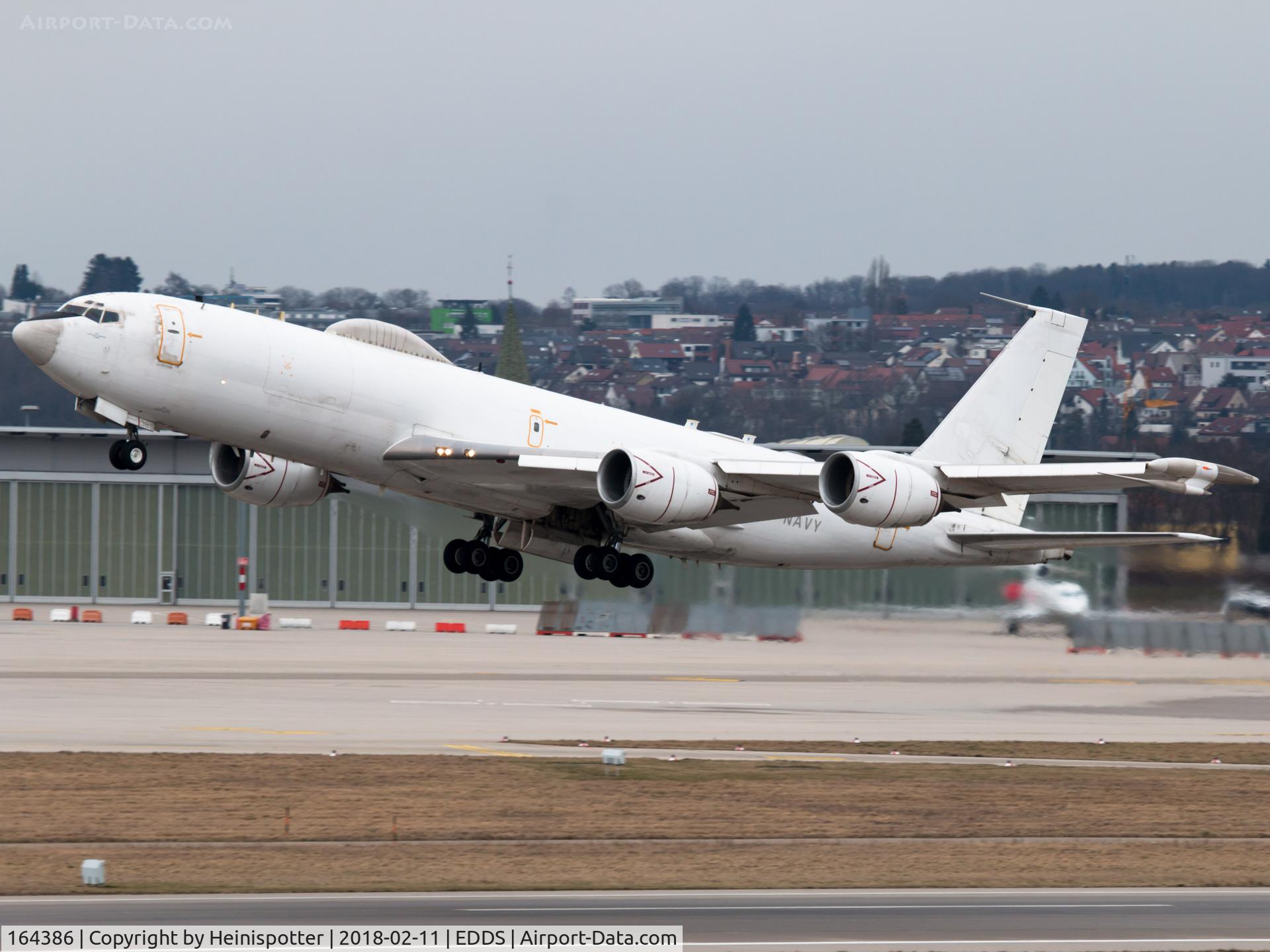 164386, 1989 Boeing E-6B Mercury C/N 23894, 164386 at Stuttgart Airport.