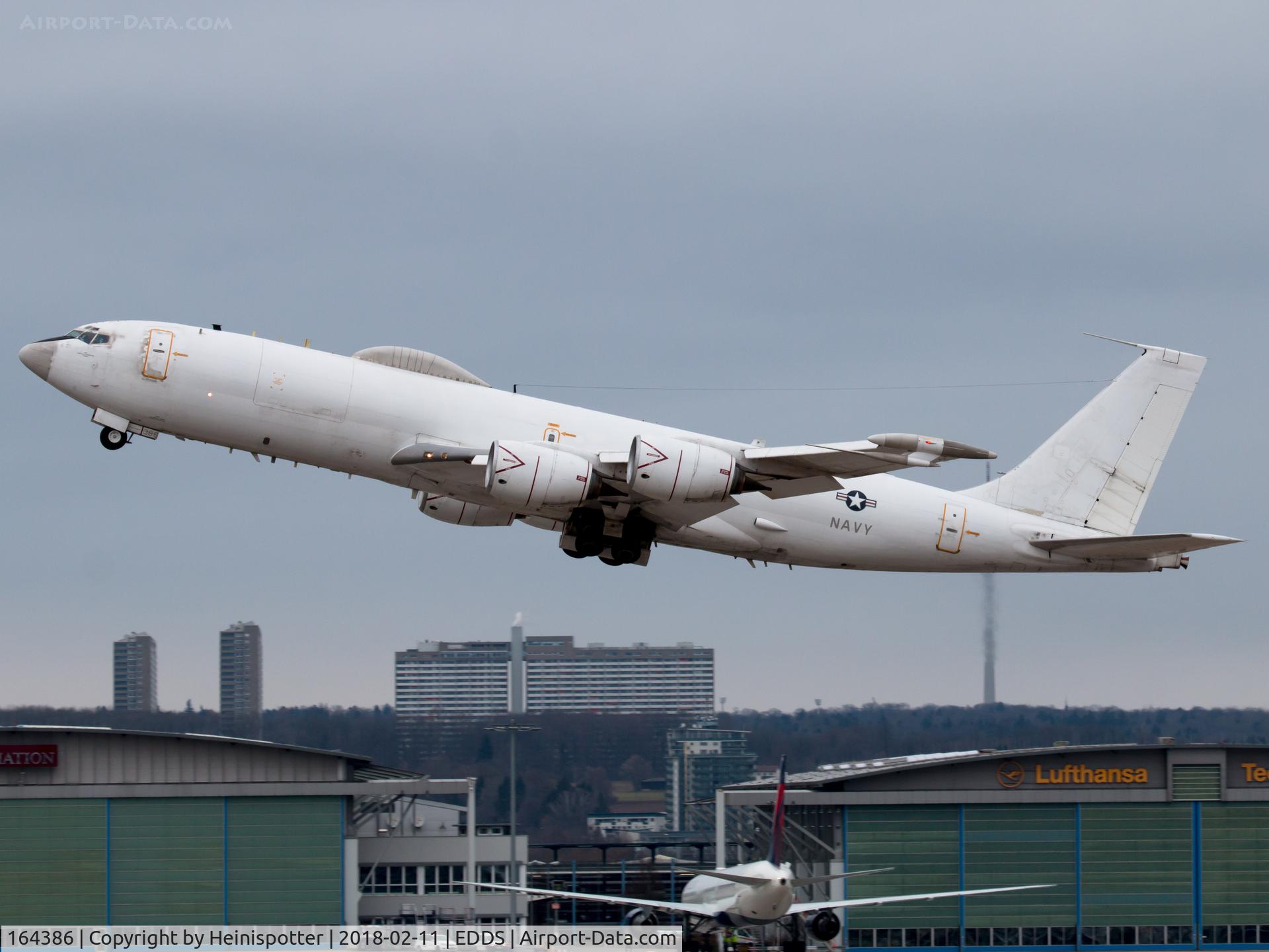 164386, 1989 Boeing E-6B Mercury C/N 23894, 164386 at Stuttgart Airport.
