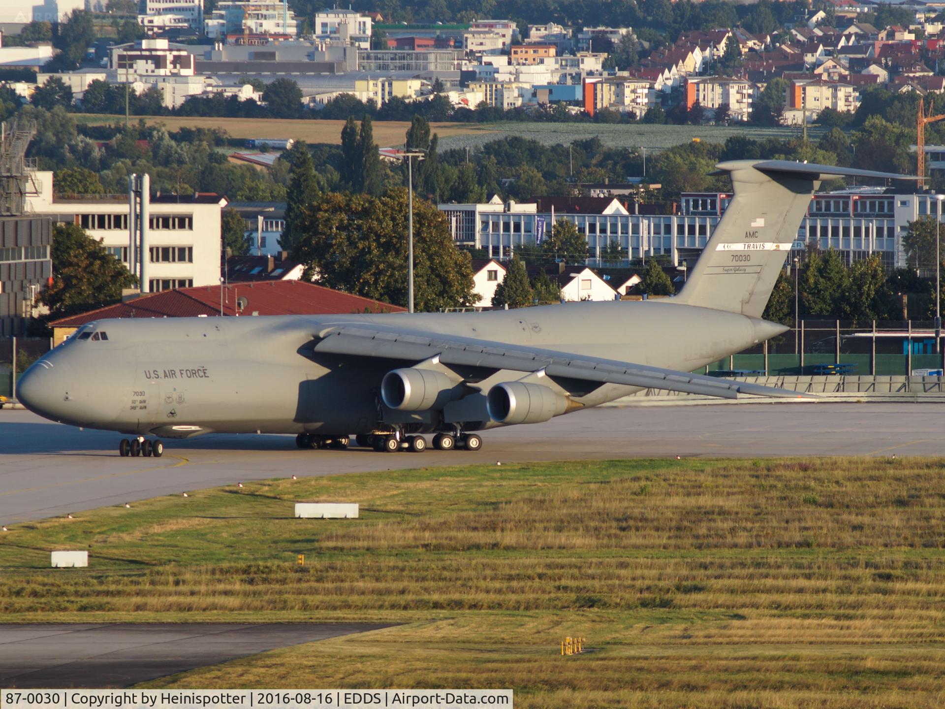 87-0030, 1987 Lockheed C-5B Galaxy C/N 500-0116, 87-0030 at Stuttgart Airport.