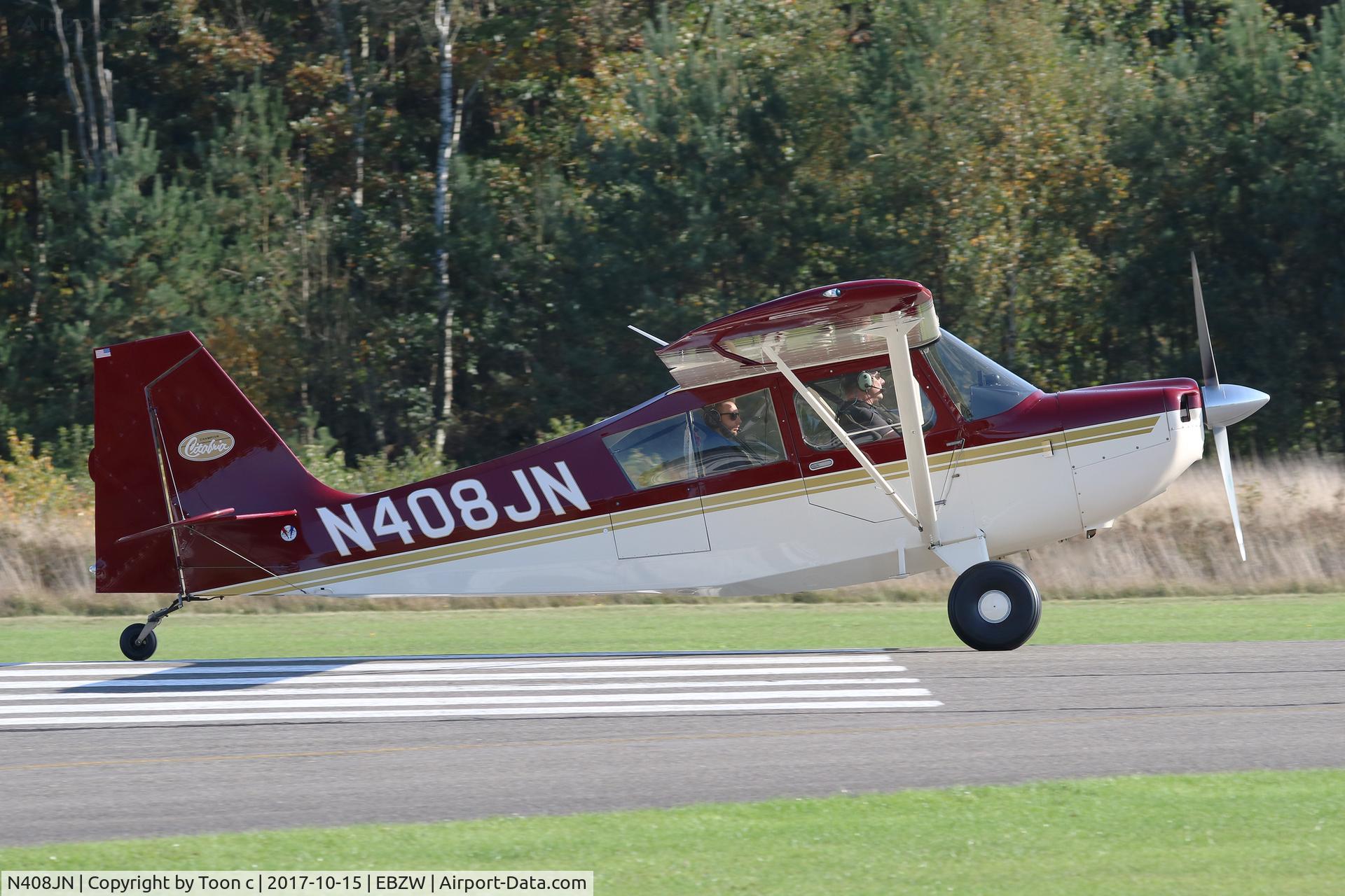 N408JN, 1966 Champion 7ECA Citabria C/N 58, Visitor at EBZW