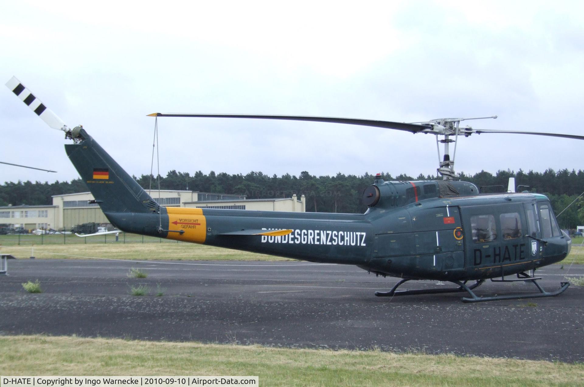D-HATE, 1970 Bell (Dornier) UH-1D Iroquois (205) C/N 8063, Bell (Dornier) UH-1D Iroquois at the Luftwaffenmuseum, Berlin-Gatow