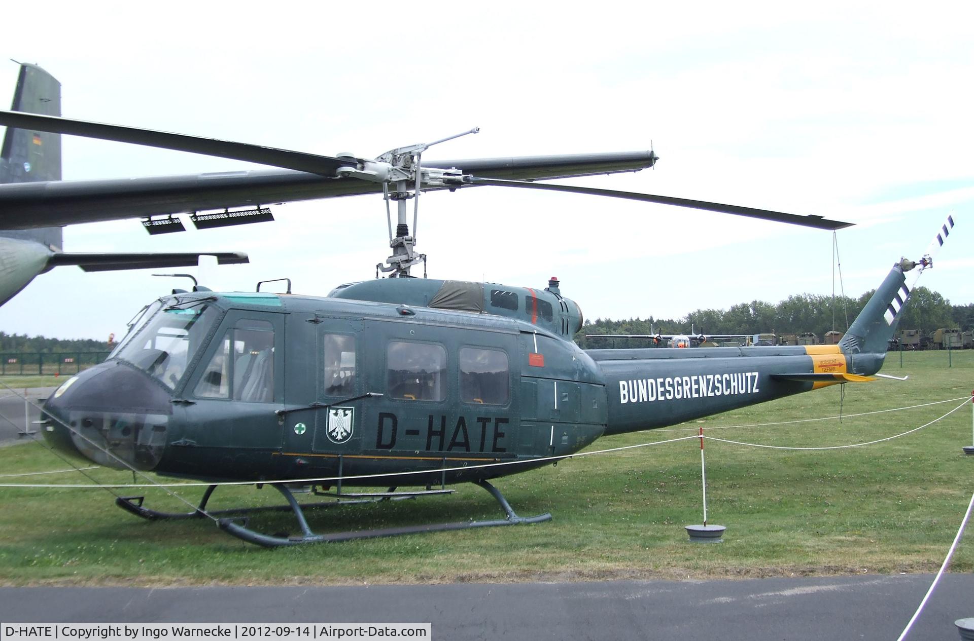 D-HATE, 1970 Bell (Dornier) UH-1D Iroquois (205) C/N 8063, Bell (Dornier) UH-1D Iroquois at the Luftwaffenmuseum, Berlin-Gatow