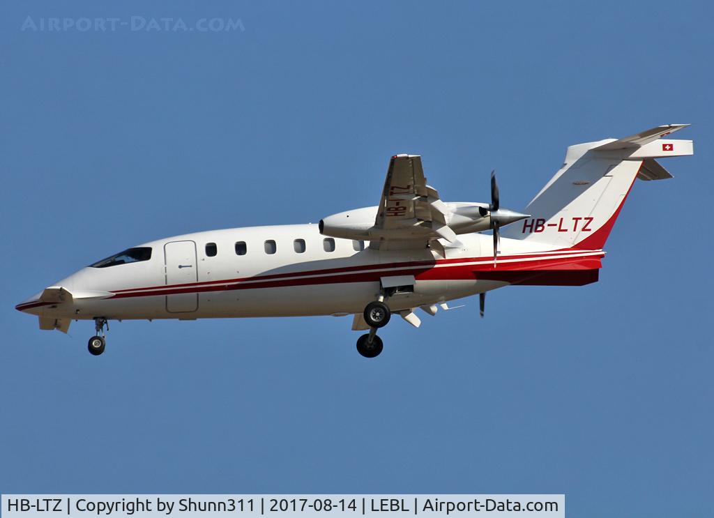 HB-LTZ, 2006 Piaggio P-180 Avanti II C/N 1105, Landing rwy 25R