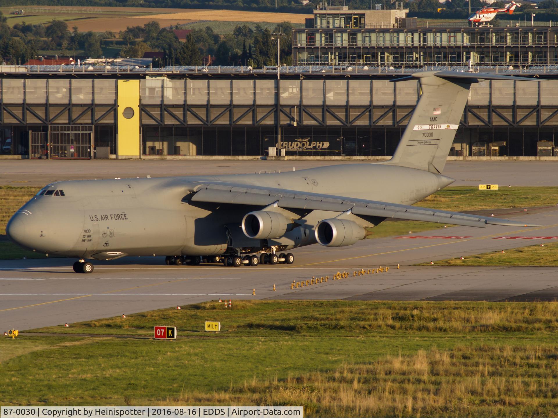 87-0030, 1987 Lockheed C-5B Galaxy C/N 500-0116, 87-0030 at Stuttgart Airport.