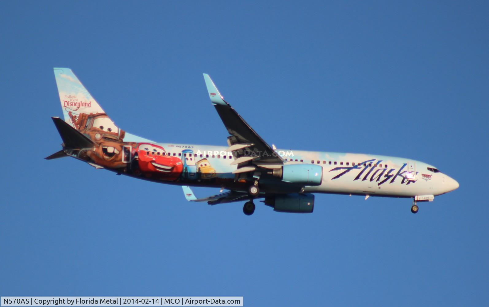 N570AS, 2007 Boeing 737-890 C/N 35185, Alaska