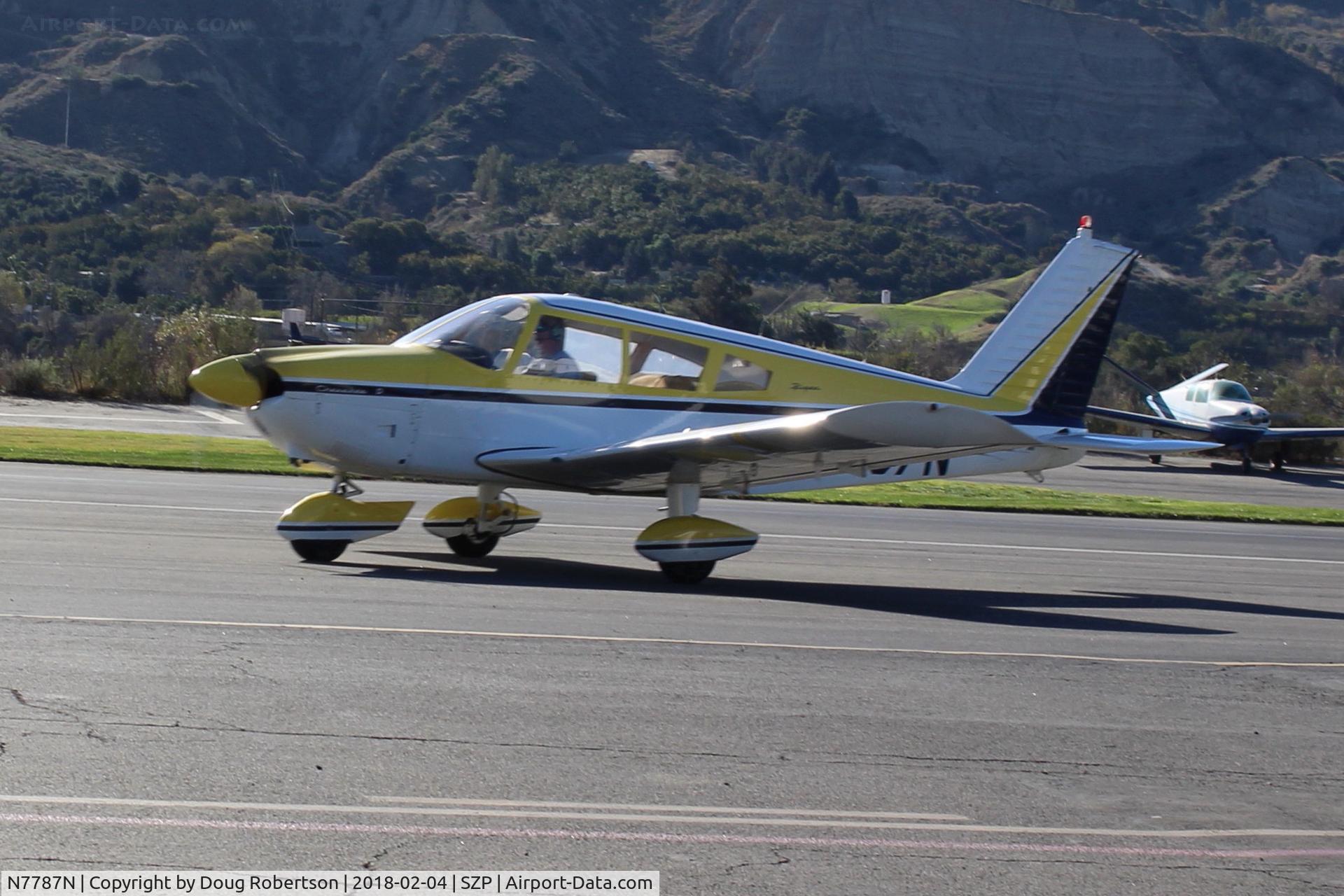 N7787N, 1969 Piper PA-28-180 Cherokee C/N 28-5235, 1969 Piper PA-28-180 CHEROKEE, Lycoming O&VO-360 180 Hp, taxi