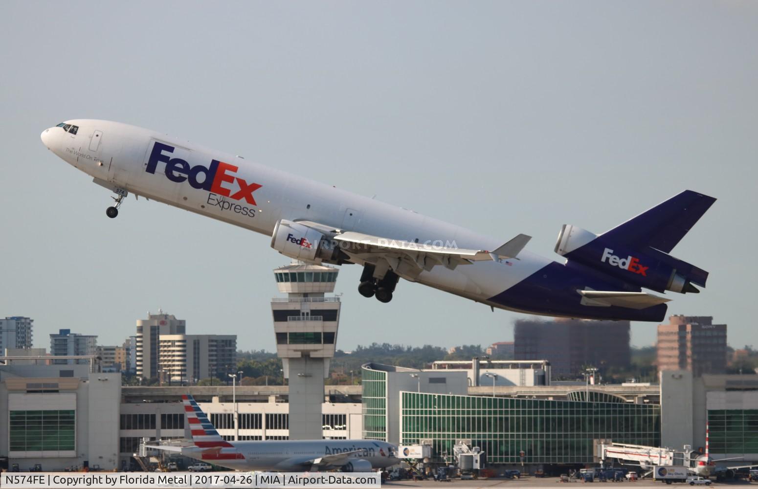 N574FE, 1991 McDonnell Douglas MD-11F C/N 48499, Fed Ex