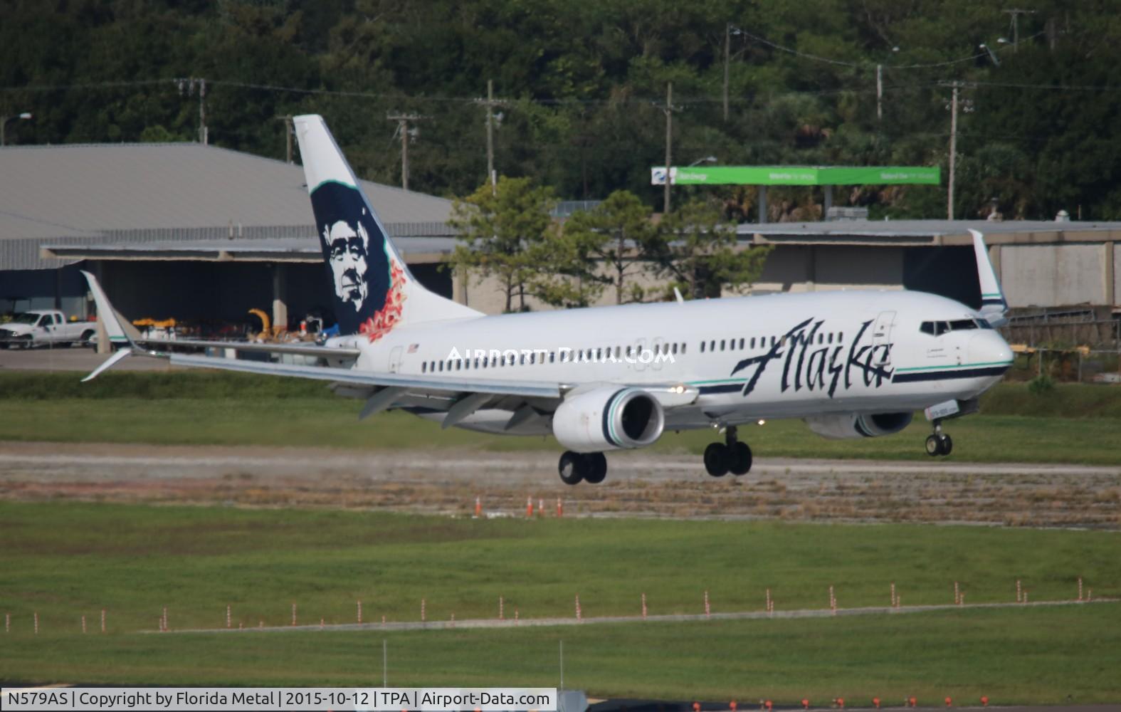 N579AS, 2007 Boeing 737-890 C/N 35187, Alaska