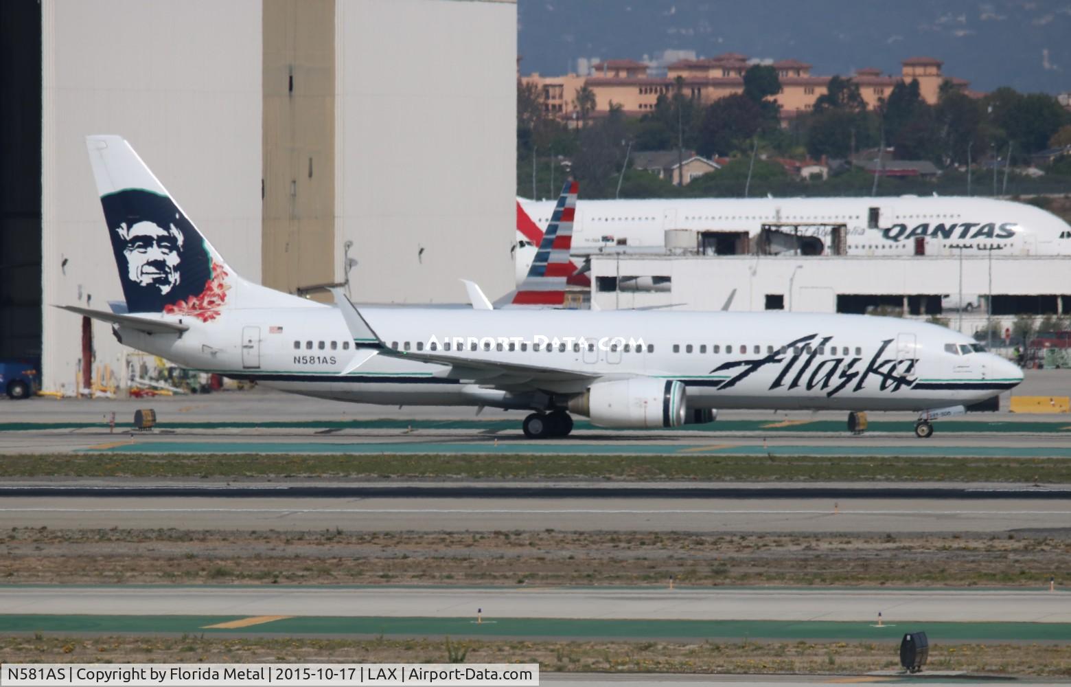 N581AS, 2007 Boeing 737-890 C/N 35188, Alaska