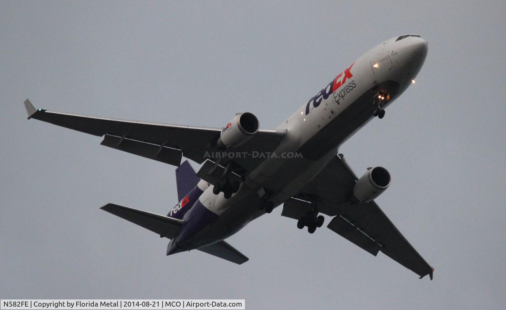 N582FE, 1991 McDonnell Douglas MD-11F C/N 48420, Fed Ex